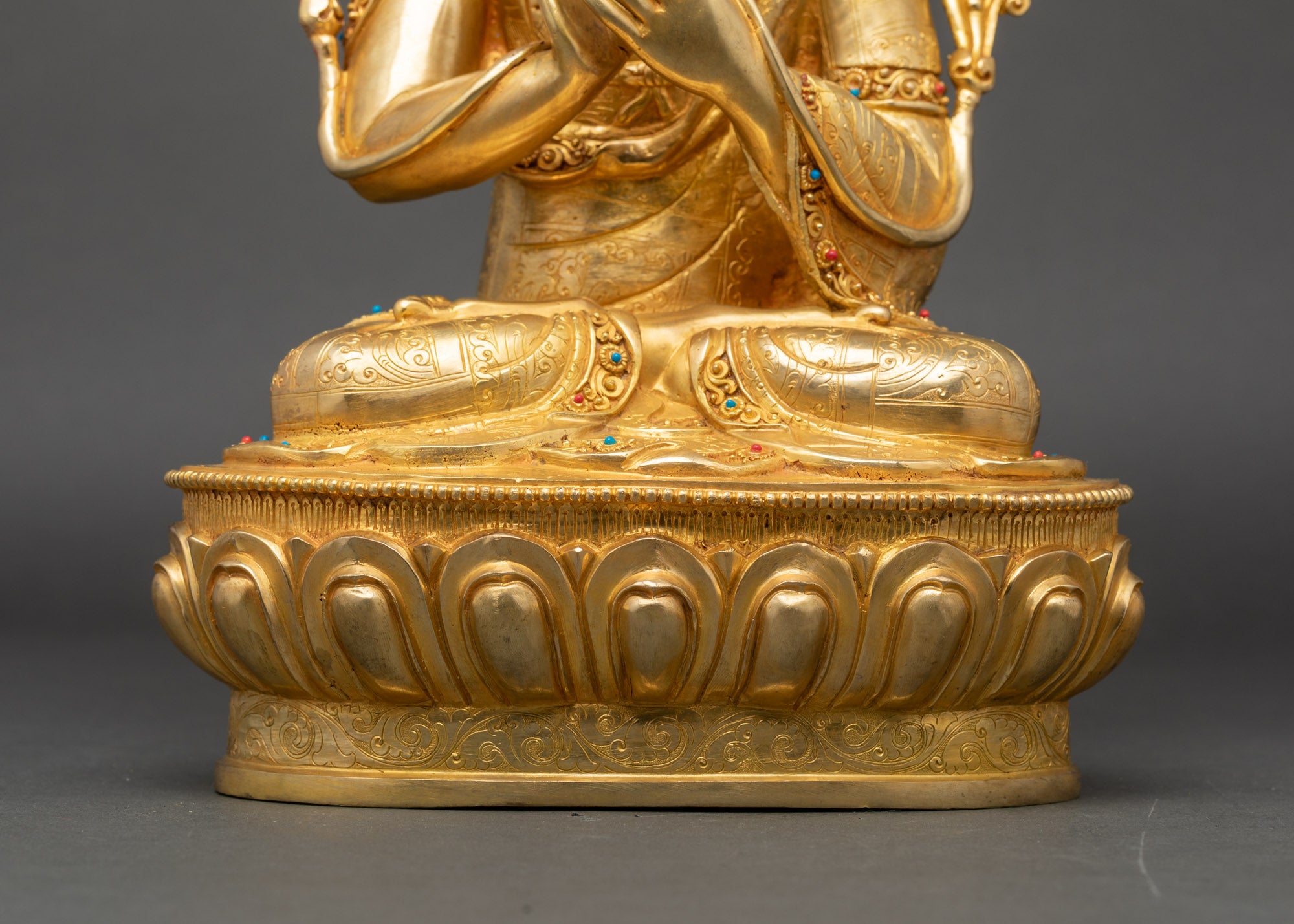 Enlightened Teacher Tsongkhapa Statue | Nepalese Lost-Wax Craft