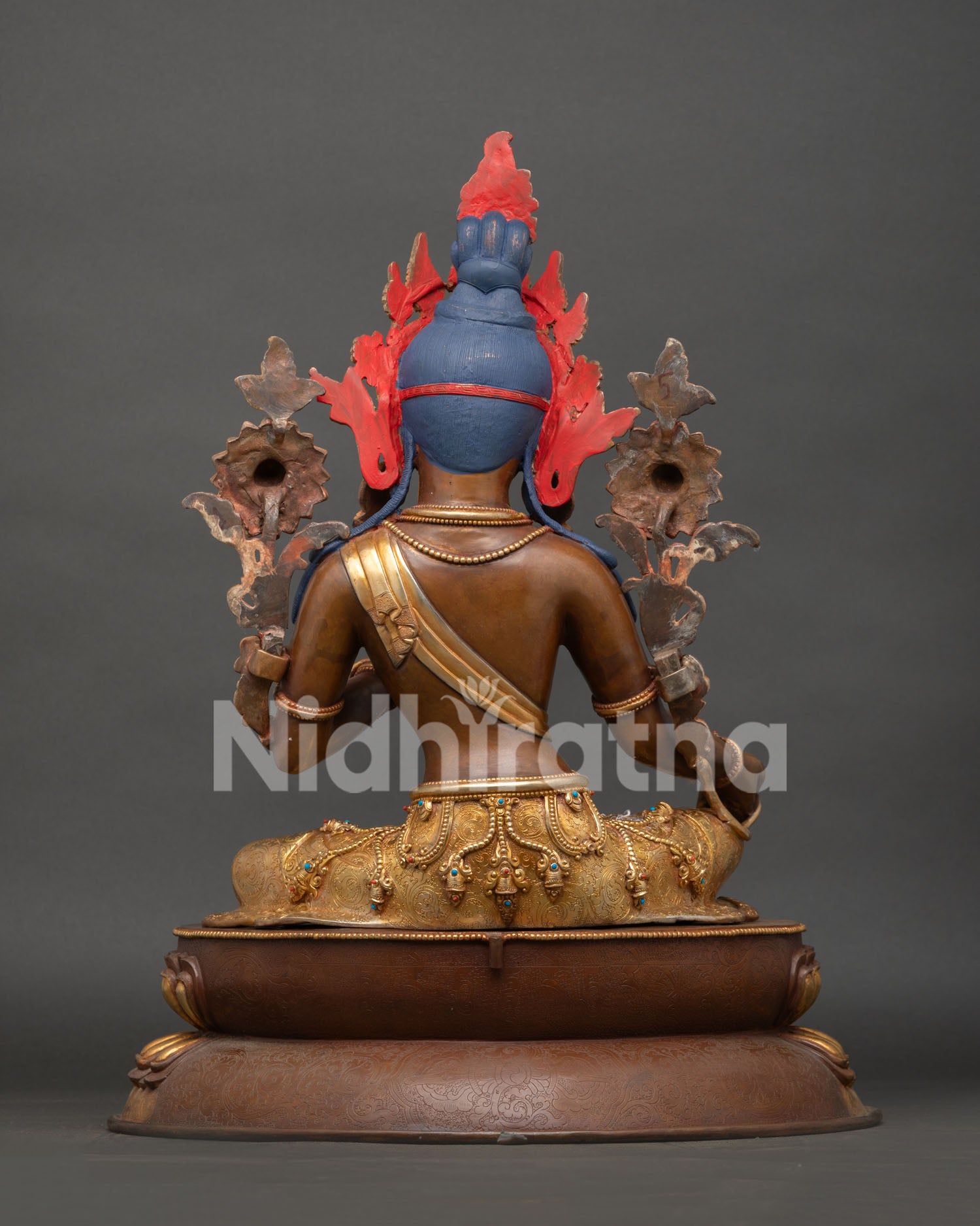 Handcrafted Green Tara Statue | Vajrayana Buddhist Artwork
