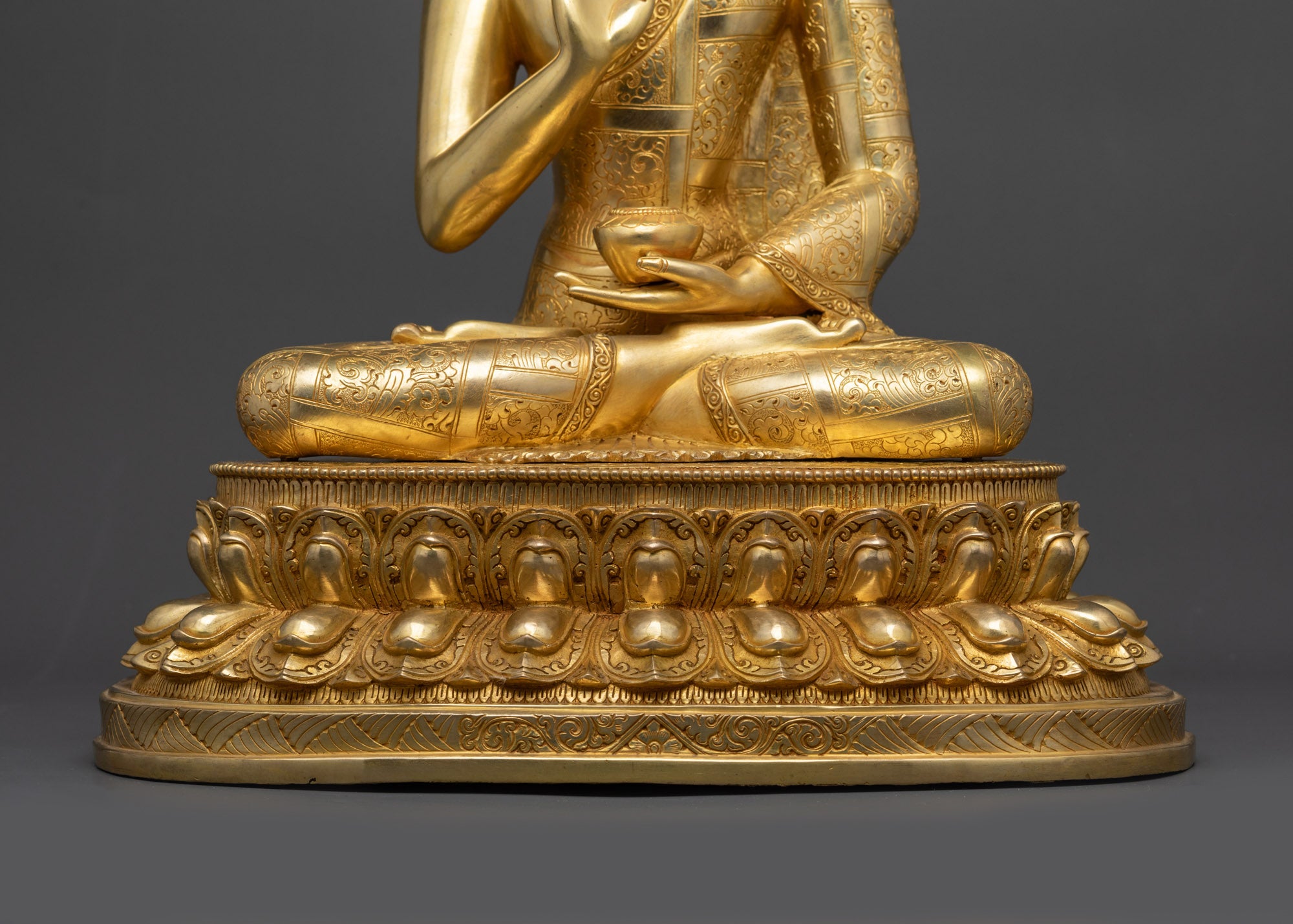 Amoghasiddhi Buddha Statue | Handcrafted Buddhist Sculpture from Nepal