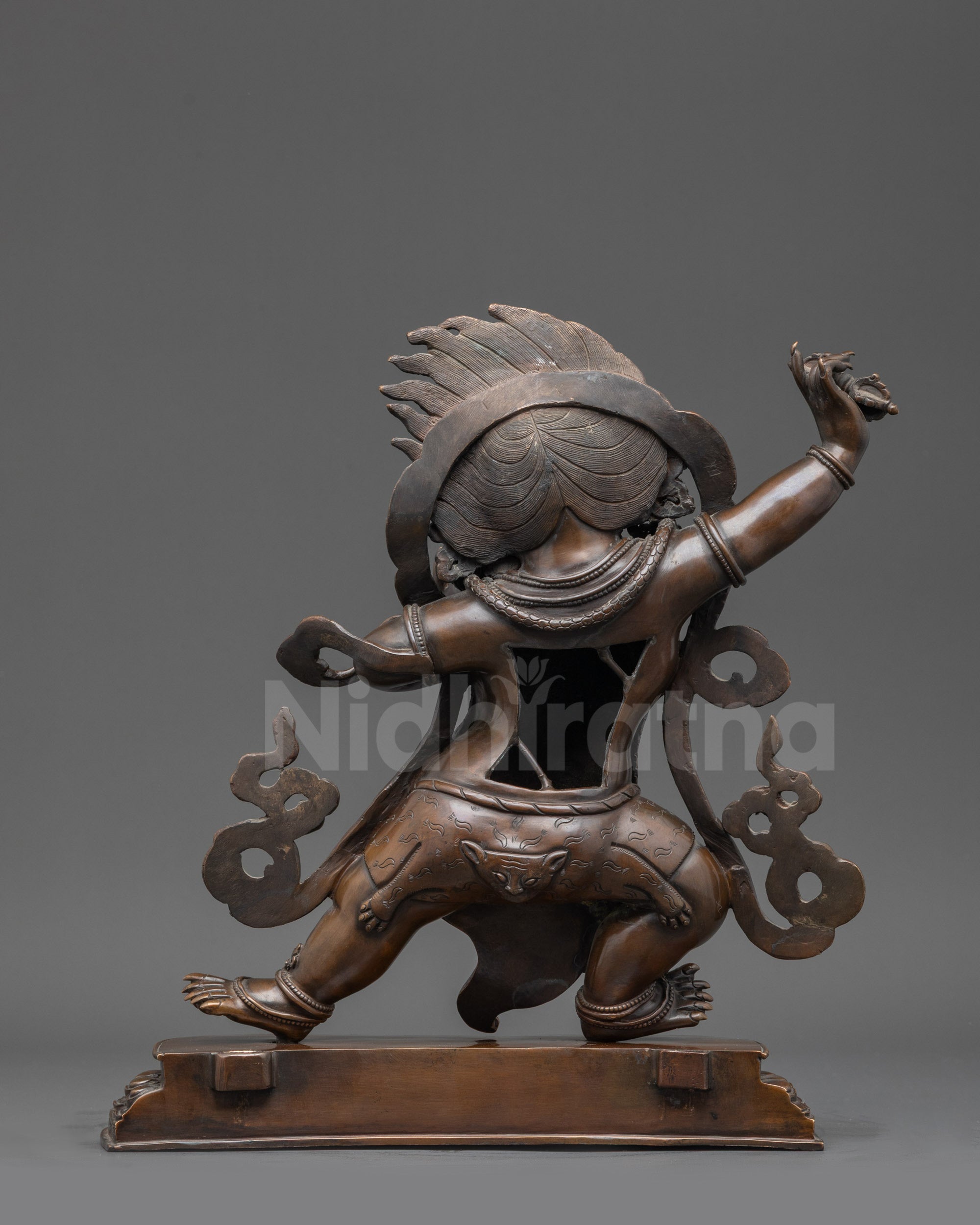 Handcrafted Oxidized Vajrapani Statue | Traditional Nepalese Sculpture