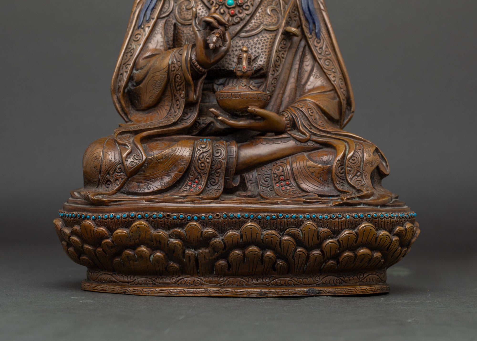 Tsokye Dorje Oxidized Copper Statue | Tibetan Buddhist Art
