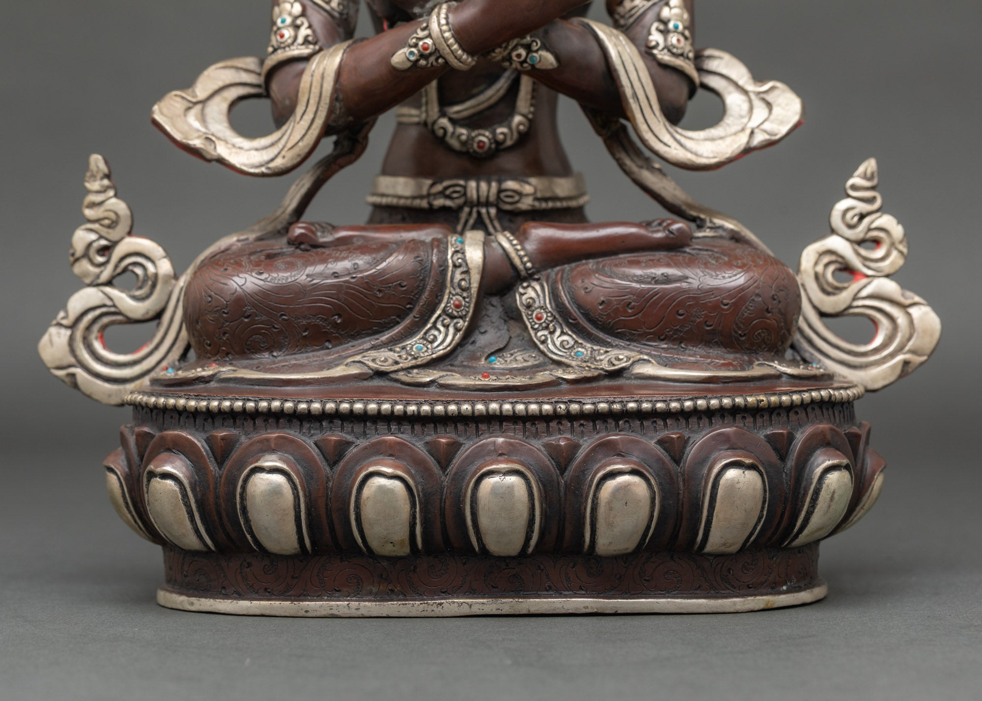 Vajradhara Statue for Home Shrine | Lost-Wax Copper Buddha with Gold Detailing