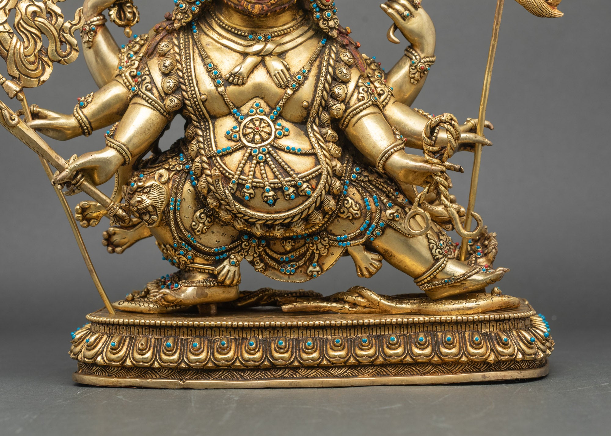 Three-Faced Hayagriva Statue | Himalayan Ritual Art from Nepal