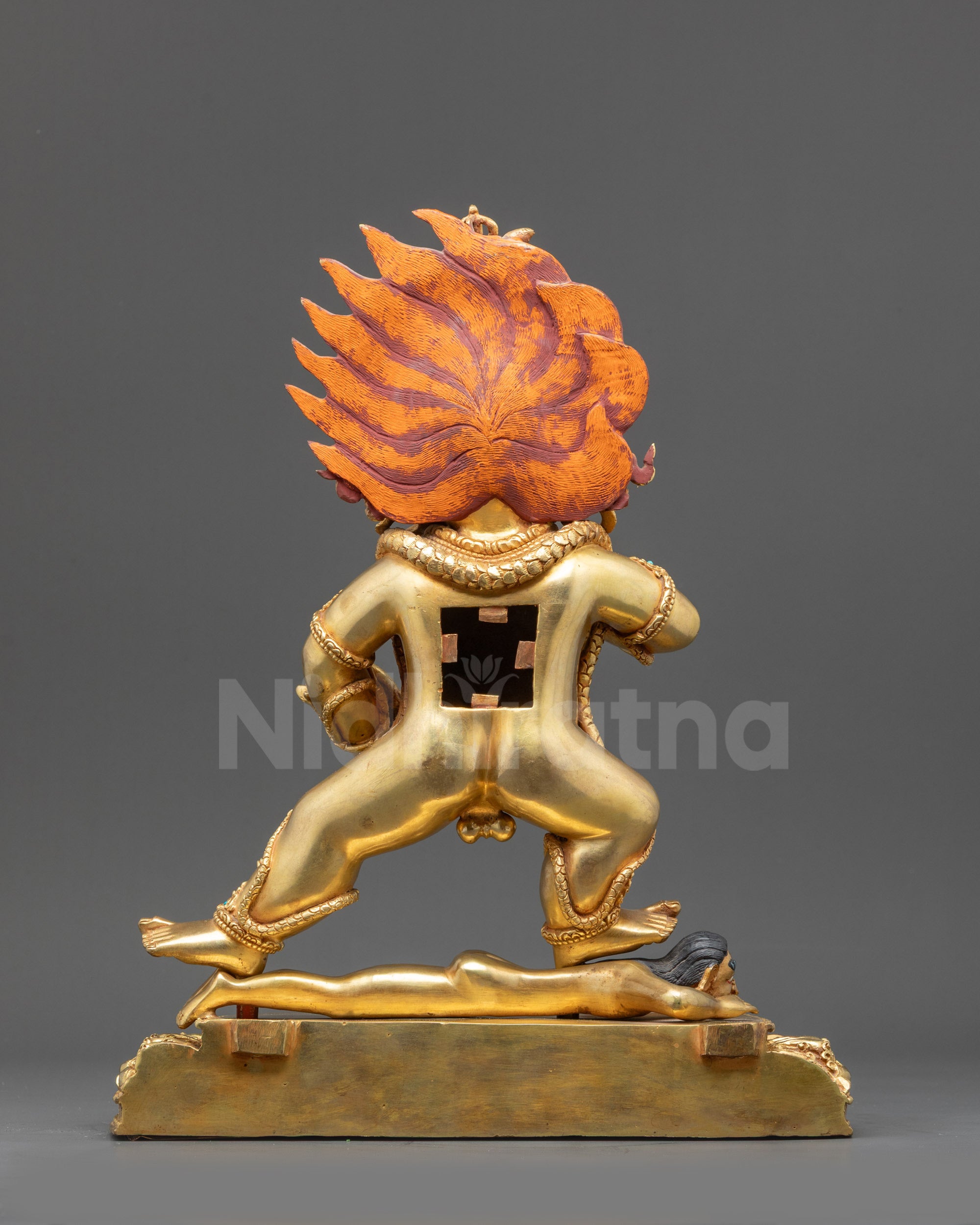 Premium Nagpo Dzambhala Statue | Tantric Buddhist Deity for Abundance