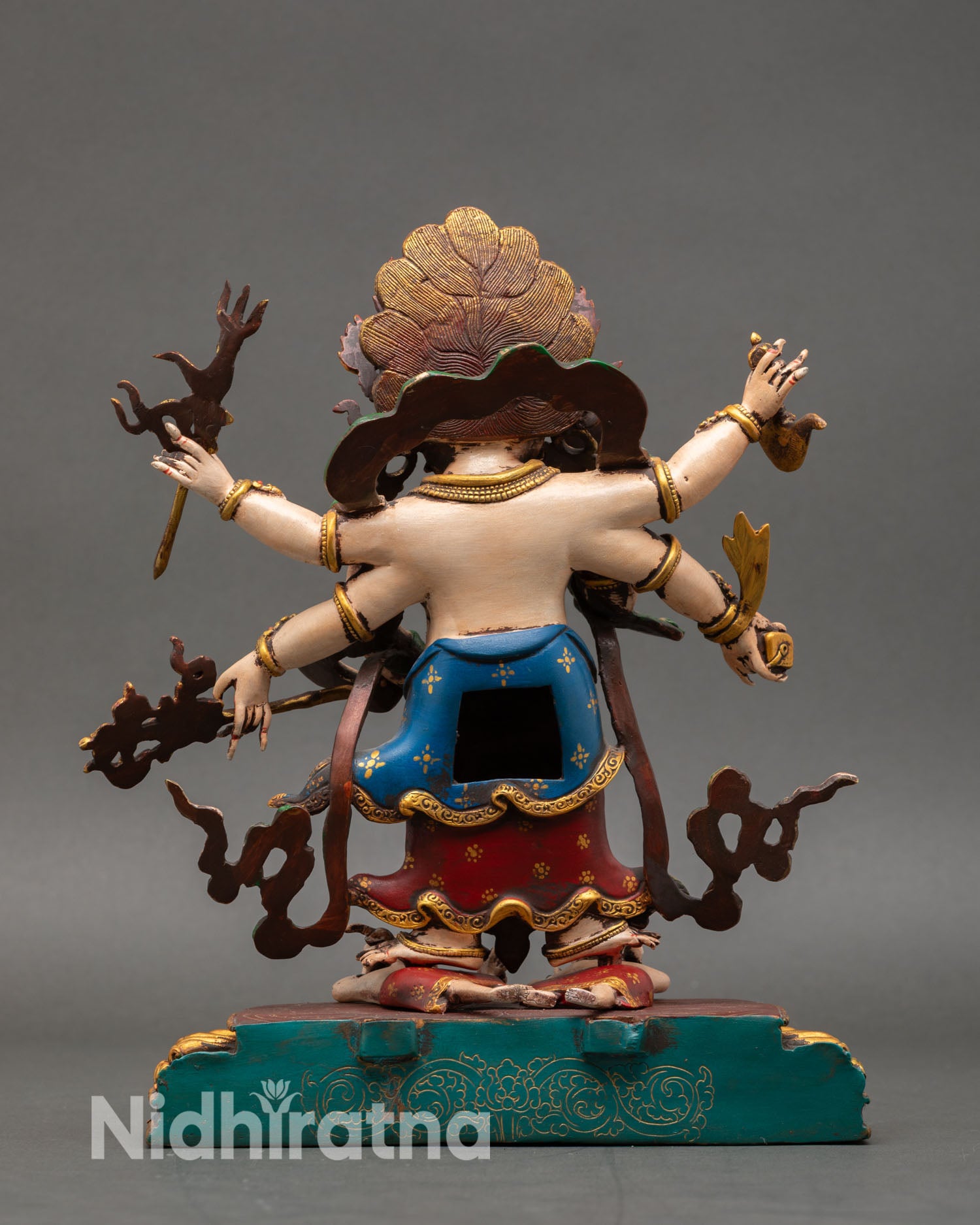 White Mahakala | Handmade Nepalese Statue for Spiritual Power