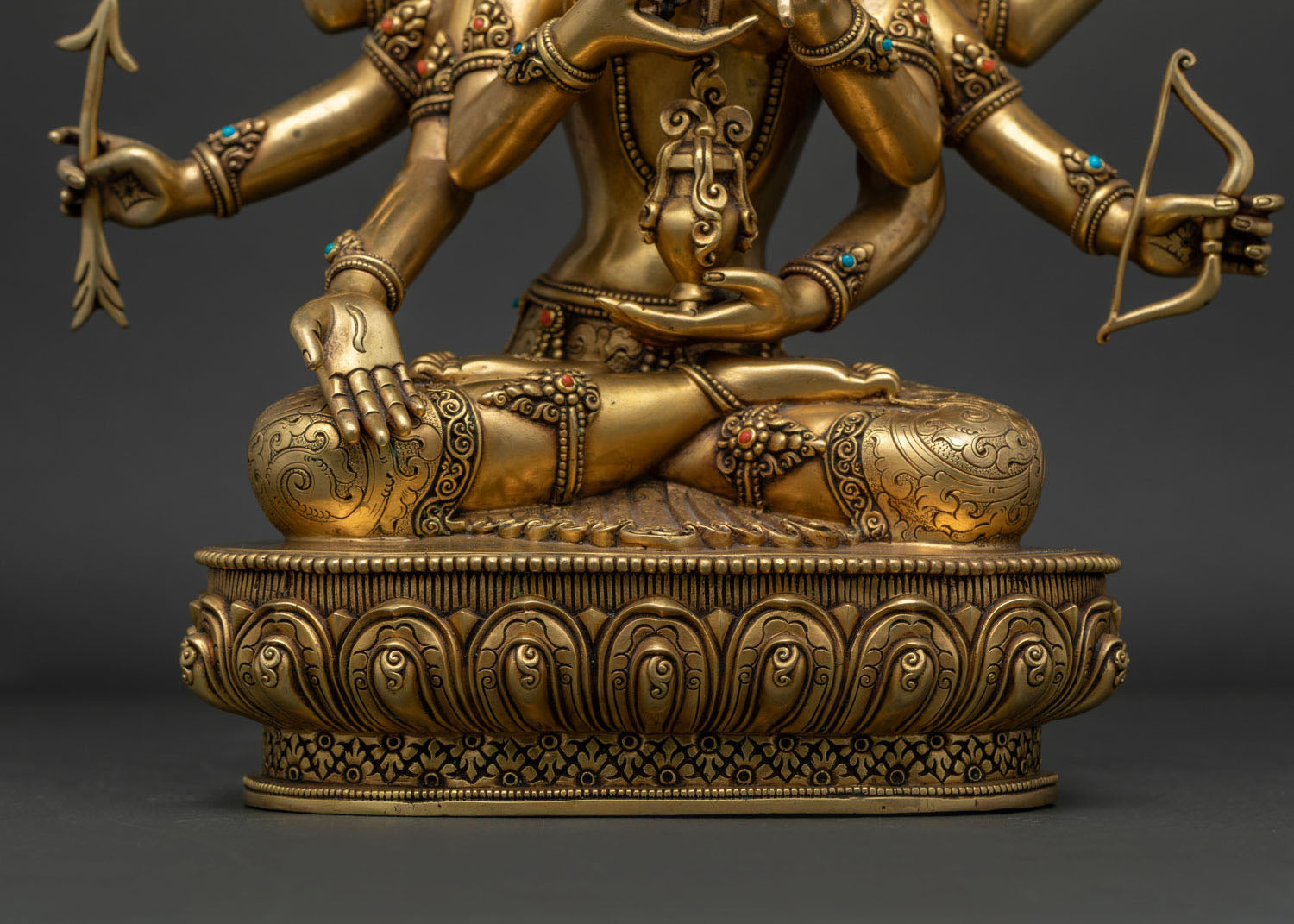 Namgyalma Statue | 24K Gold-Fire Gilded Copper Art