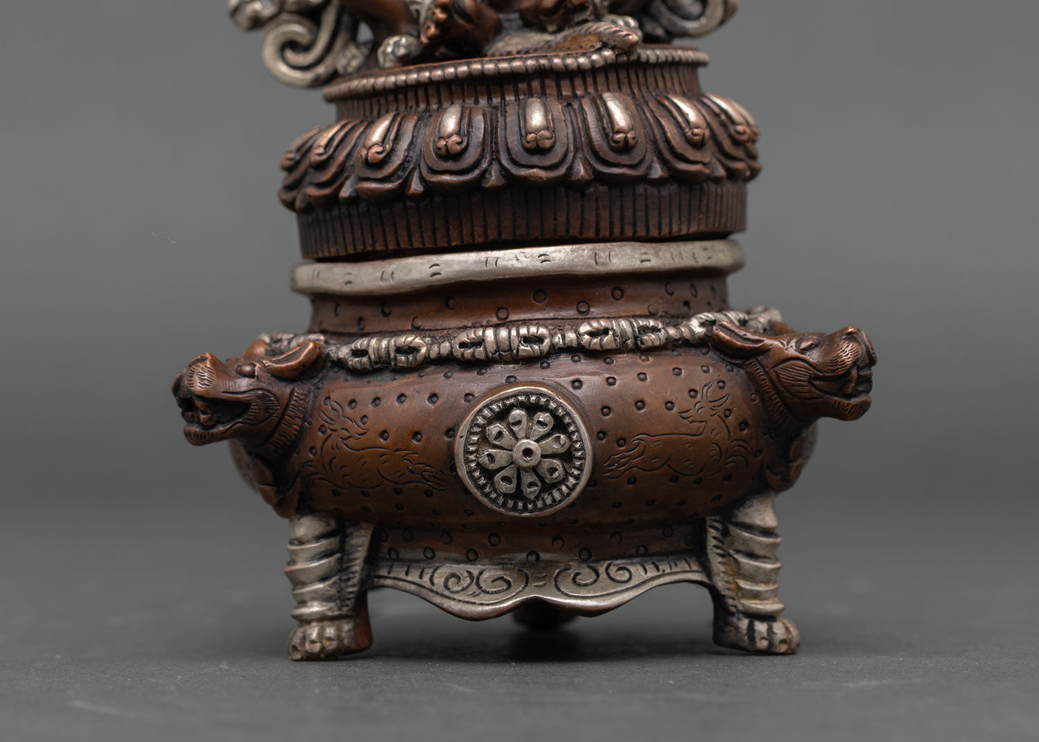 Fierce Vajradaka Statue | Oxidized Copper Sculpture