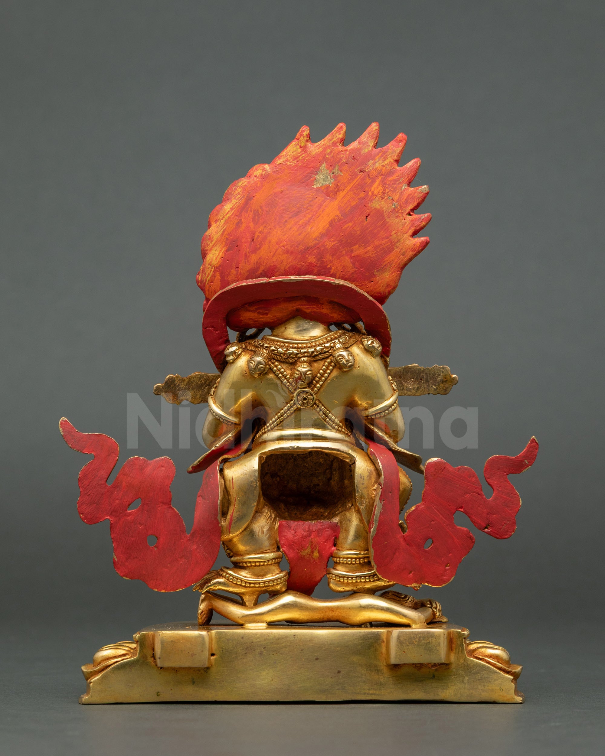 Authentic Shakya Mahakala Statue | Tibetan Buddhist Protector Figure