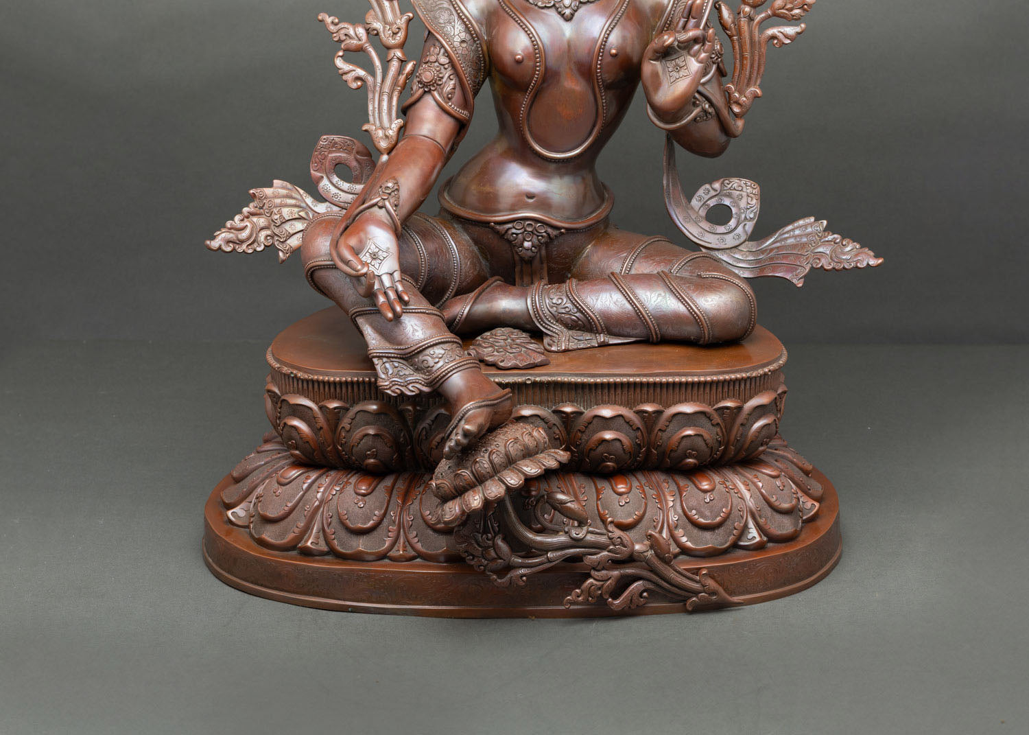 Elegant Green Tara Statue | Traditional Nepalese Craftsmanship