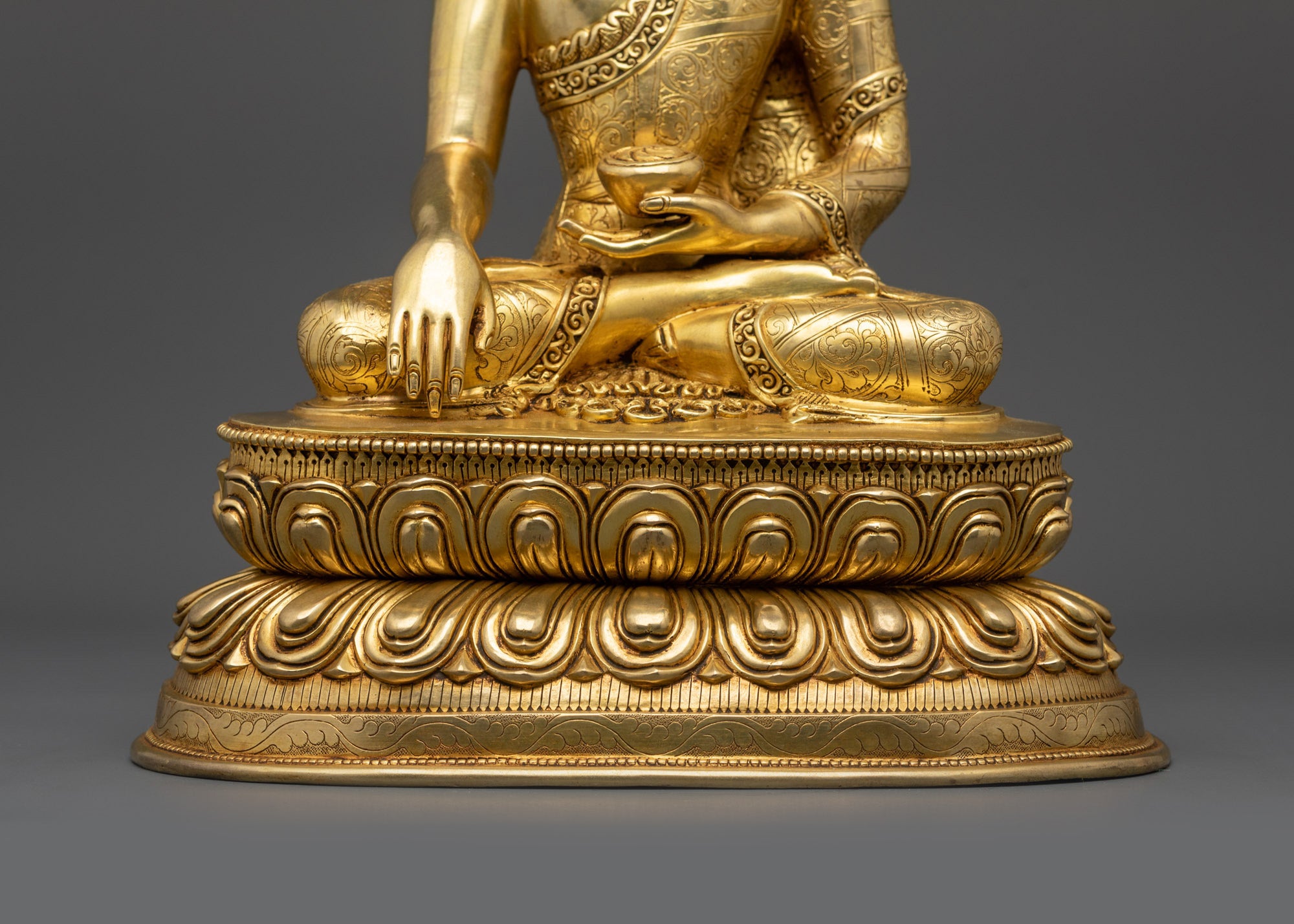 11" Mediating Shakyamuni Buddha Statue | Traditional Himalayan Artistry