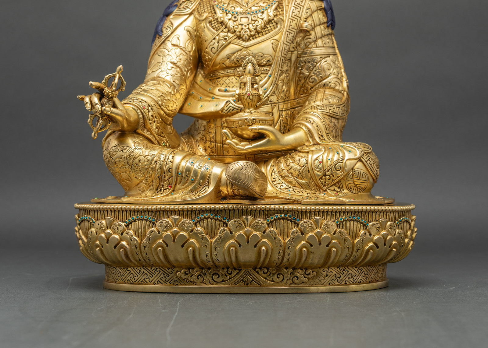 Guru Rinpoche (Padmasambhava) Statue | Traditional Tibetan Sculpture