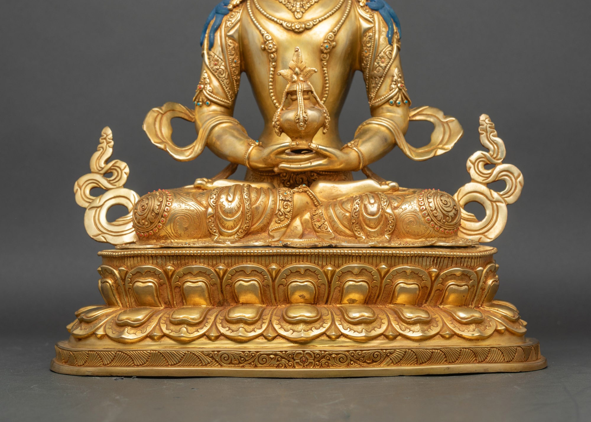 Handcrafted Amitayus Bodhisattva Statue for Longevity and Healing