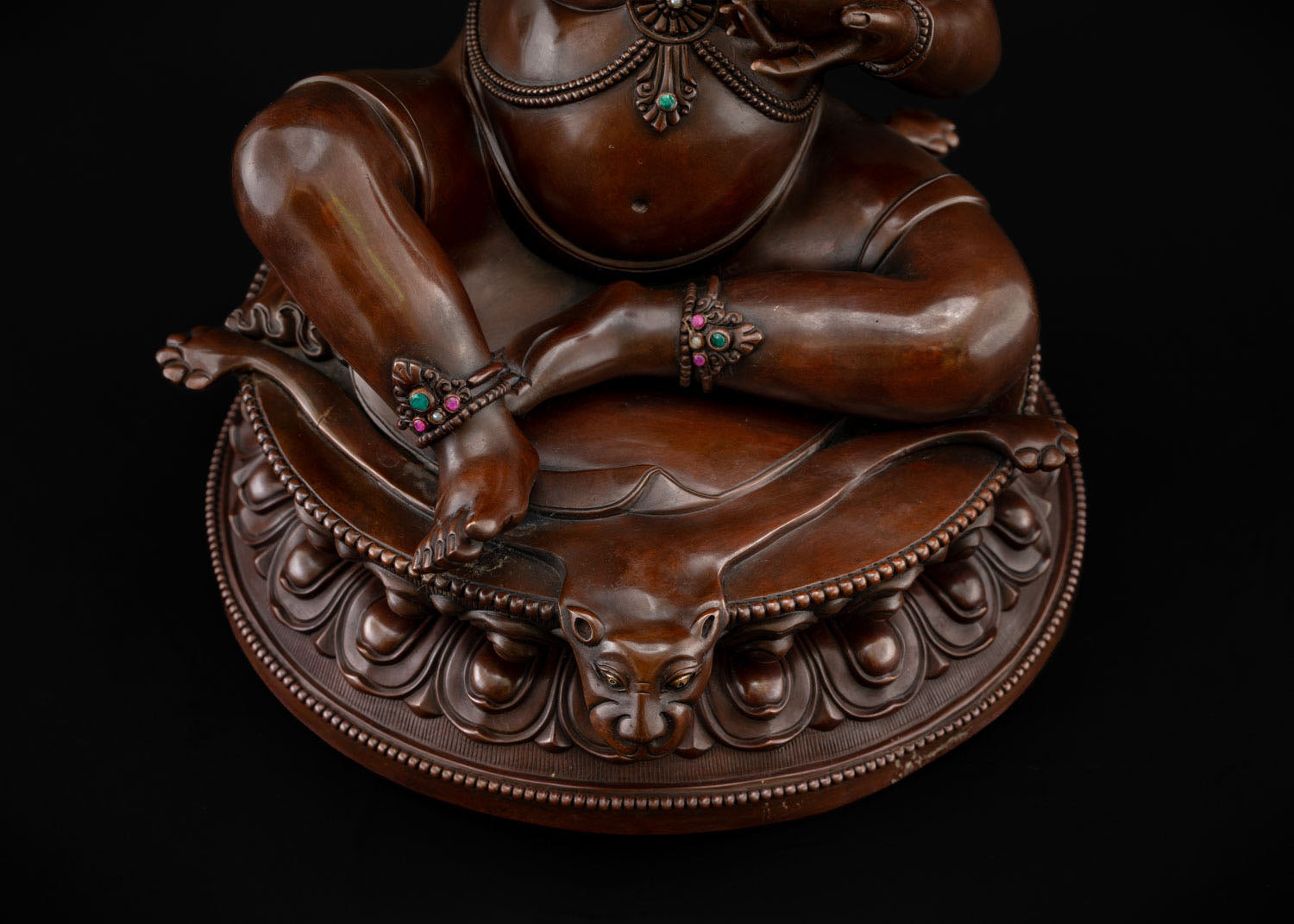 Mahasiddha Virupa Statue – Oxidized Copper Enlightened Yogi Sculpture