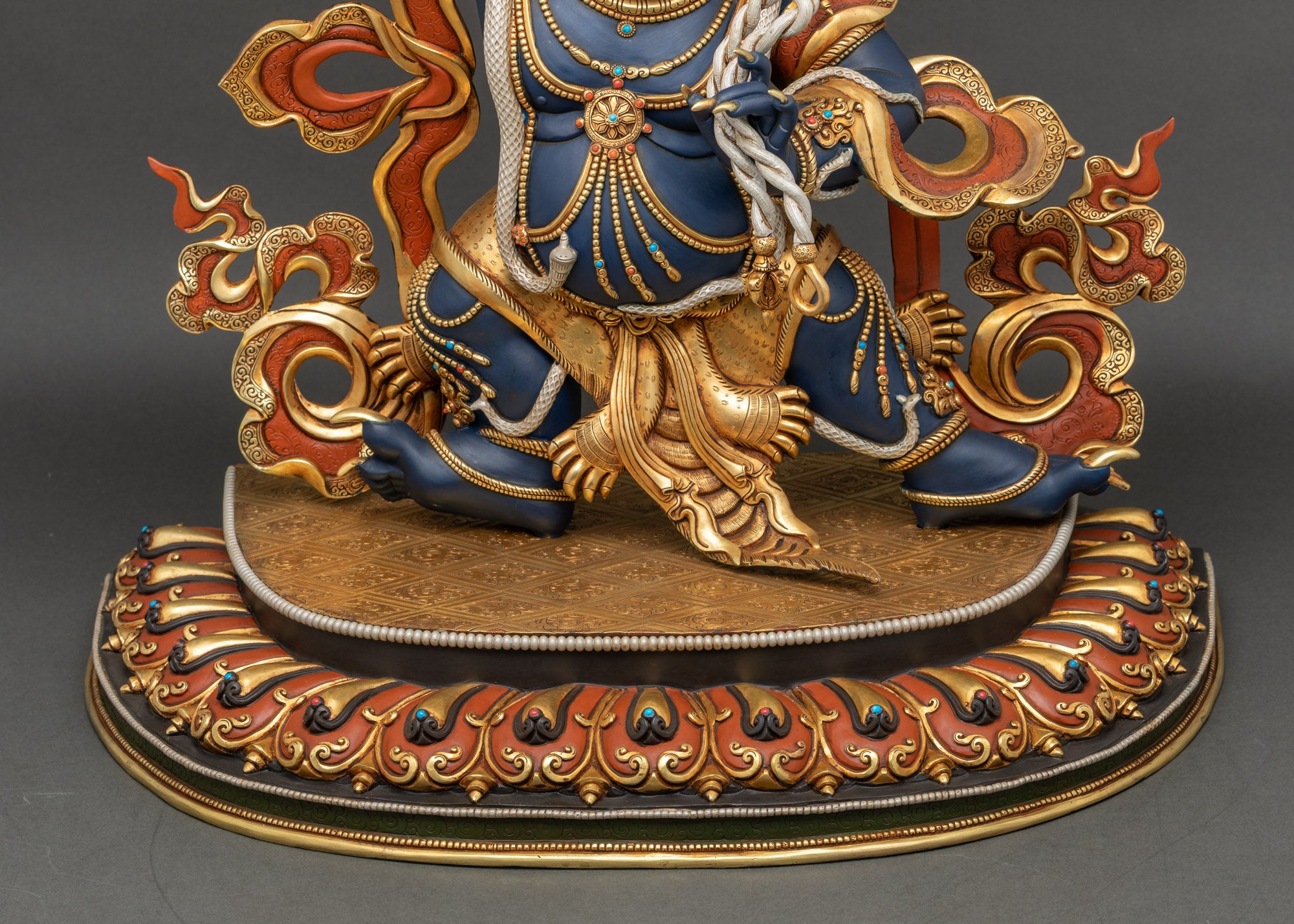 Wrathful Vajrapani Statue | Fierce Buddhist Guardian of the Dharma