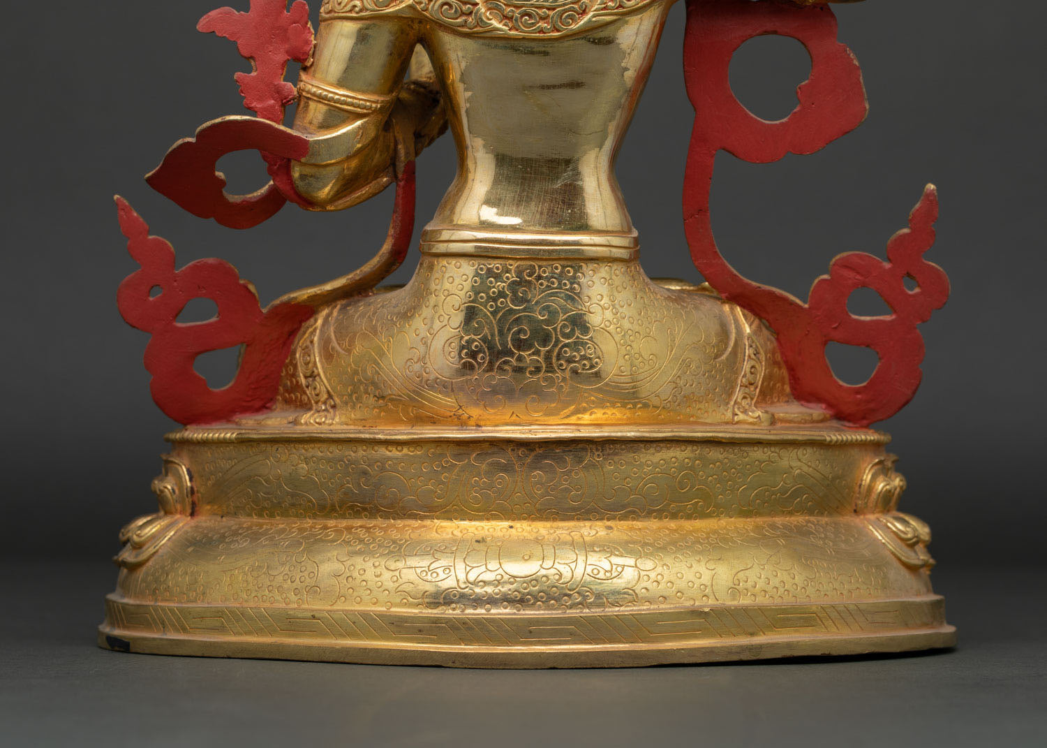 Manjushri Statue | Copper Buddhist Sculpture with Gold Gilding