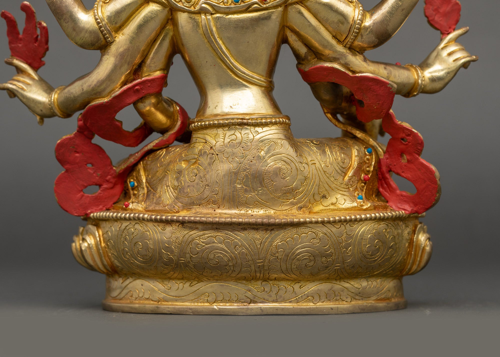 Goddess of Wealth Vasudhara Statue | Nepalese Spiritual Sculpture