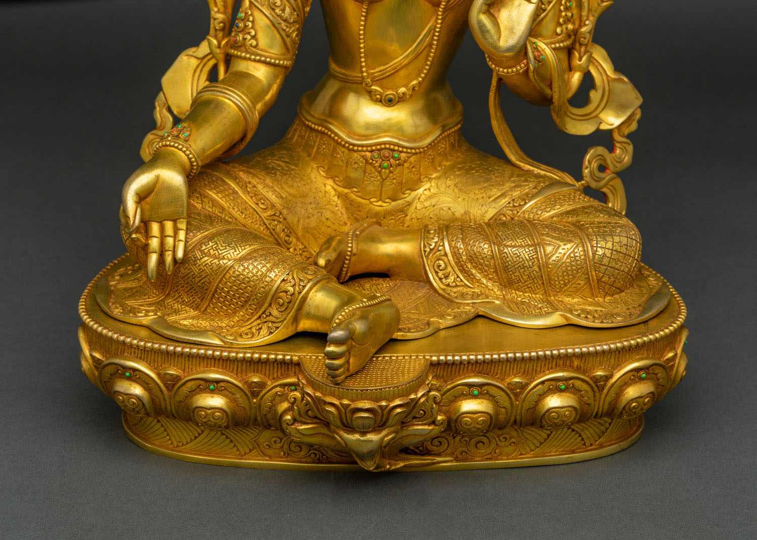 Green Tara Statue - Symbol of Fearless Action and Divine Mercy