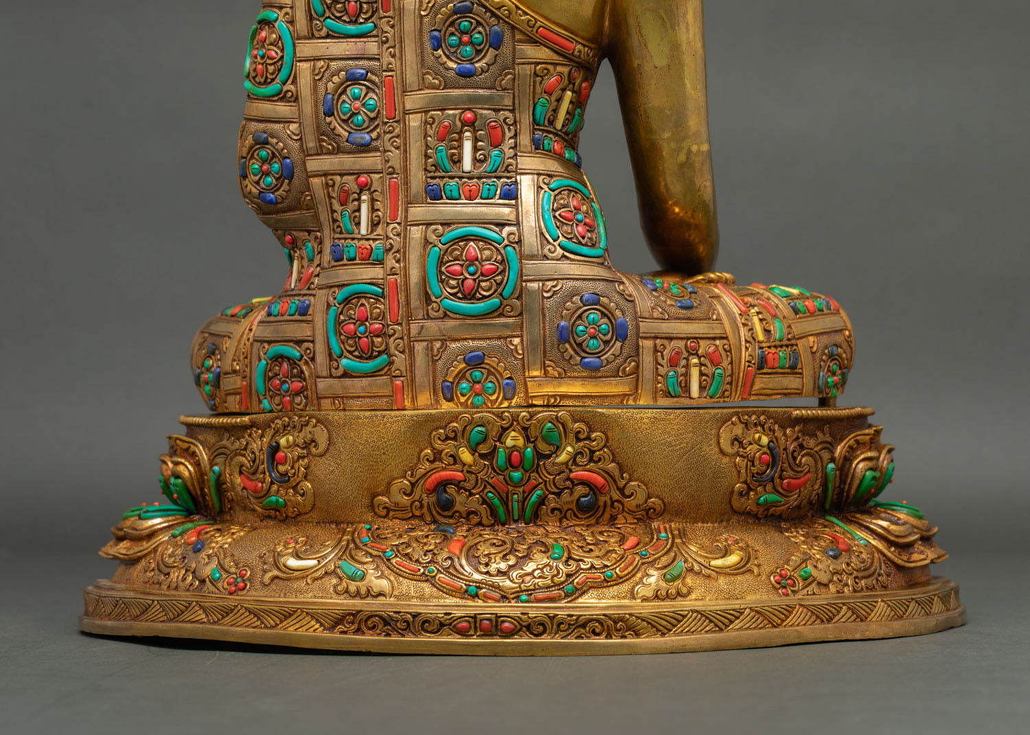 Shakyamuni Buddha Statue with Lotus Base | Symbolic Buddhist Statue