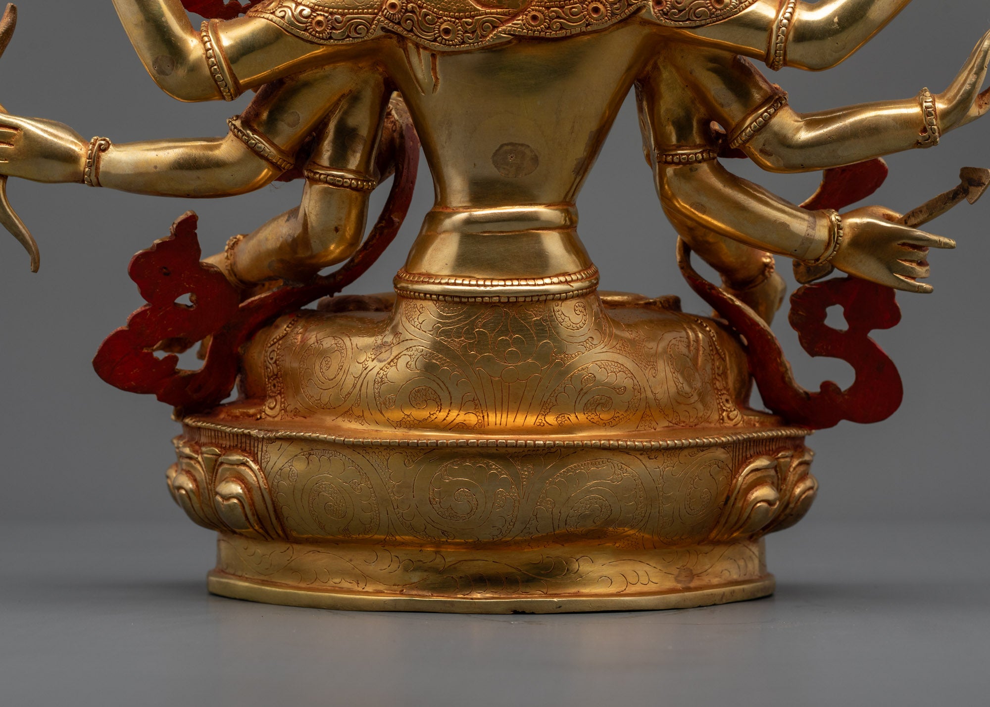Exquisite Maha Manjushri Statue | Traditional Tibetan Buddhist Artwork