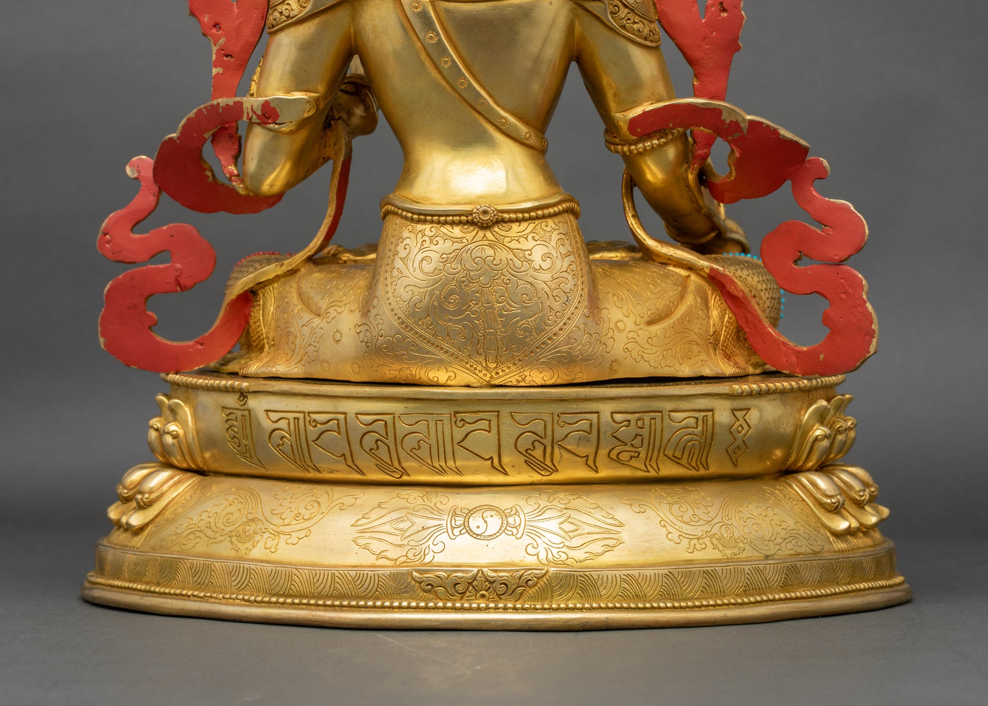 Drolma Karmo Copper Sculpture | Seven-Eyed Tara Statue from Nepal