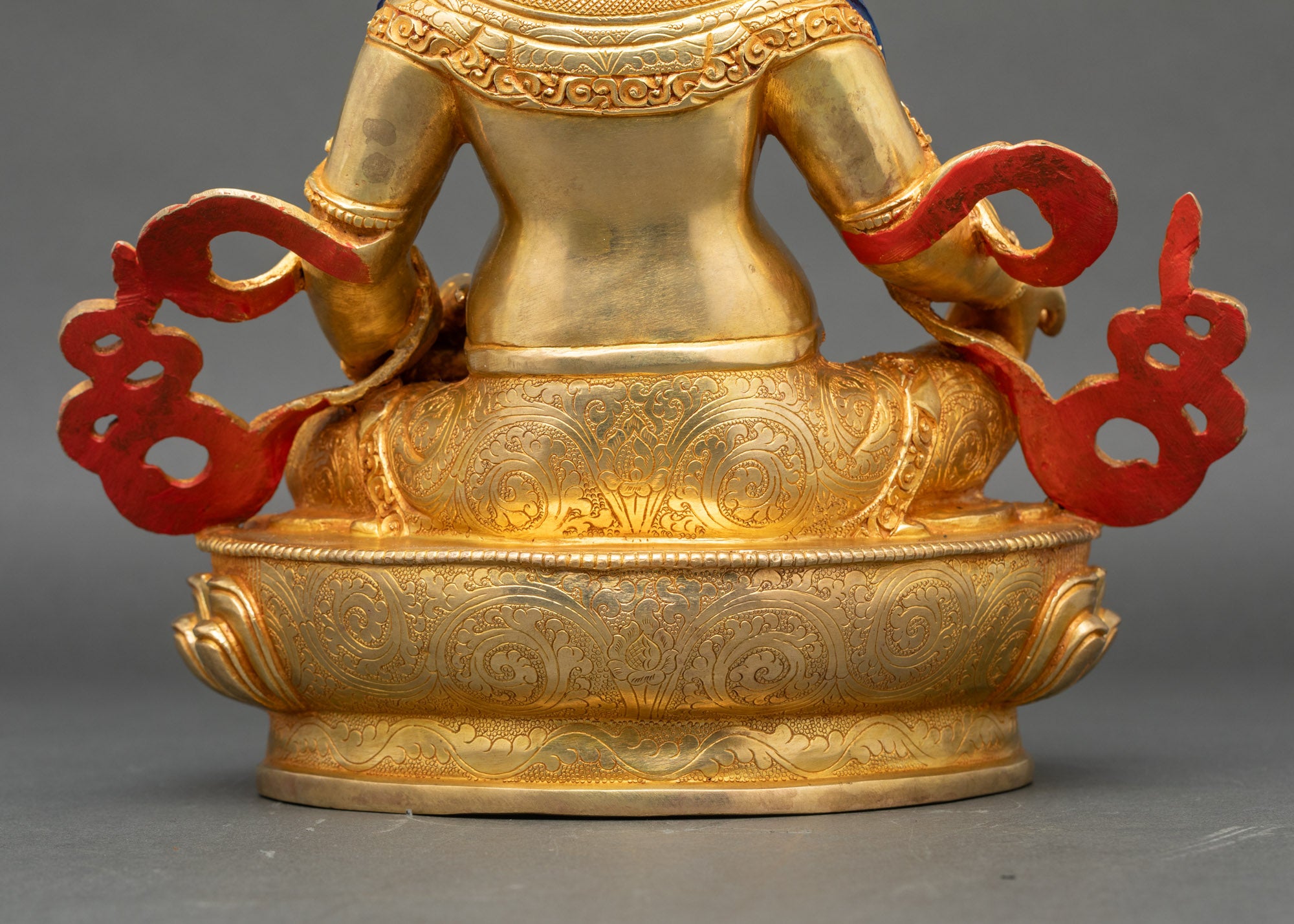 Hand-Carved Dzambhala (Jambhala) Statue | Buddhist Wealth God