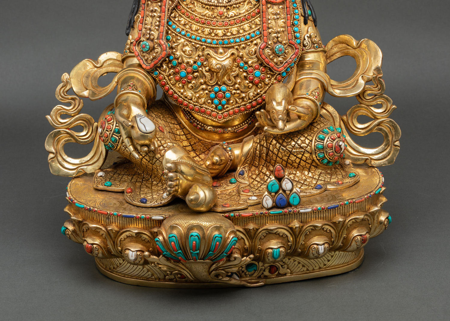 Large Dzambhala Statue | Traditional Buddhist Sacred Artwork