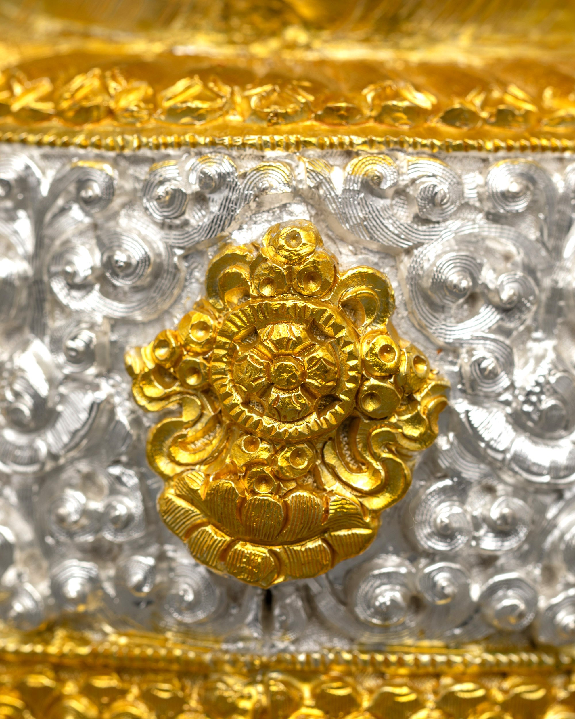 Tantric Kapala Set | Decorative Skull Cups with Auspicious Symbols