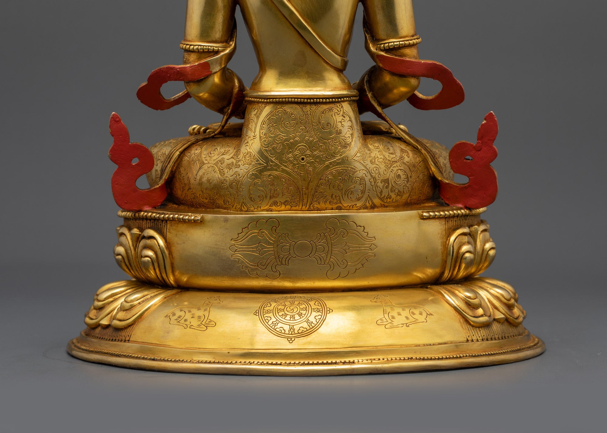13" Buddhist Amitayus Statue | Nepalese Buddhist Artwork for Meditation