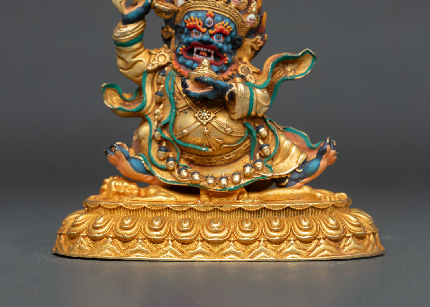 Black Cloak Mahakala Statue – Sacred Buddhist Protector