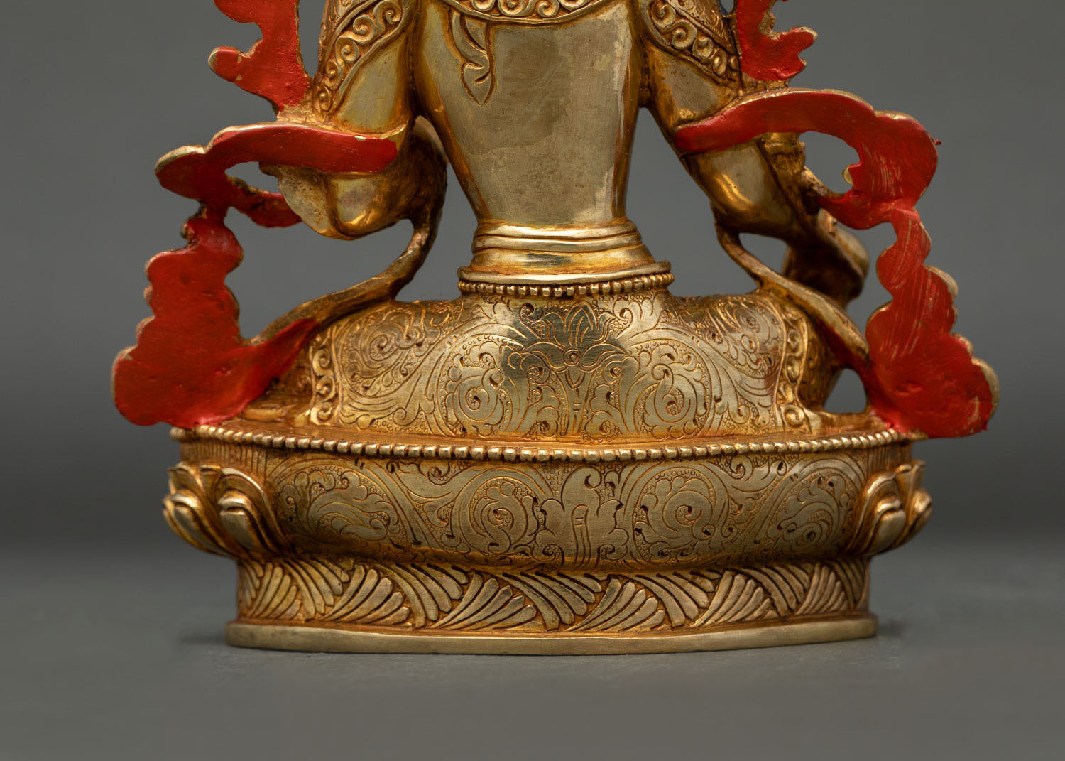 Green Tara Statue | 24K Gold Gilded Buddhist Goddess