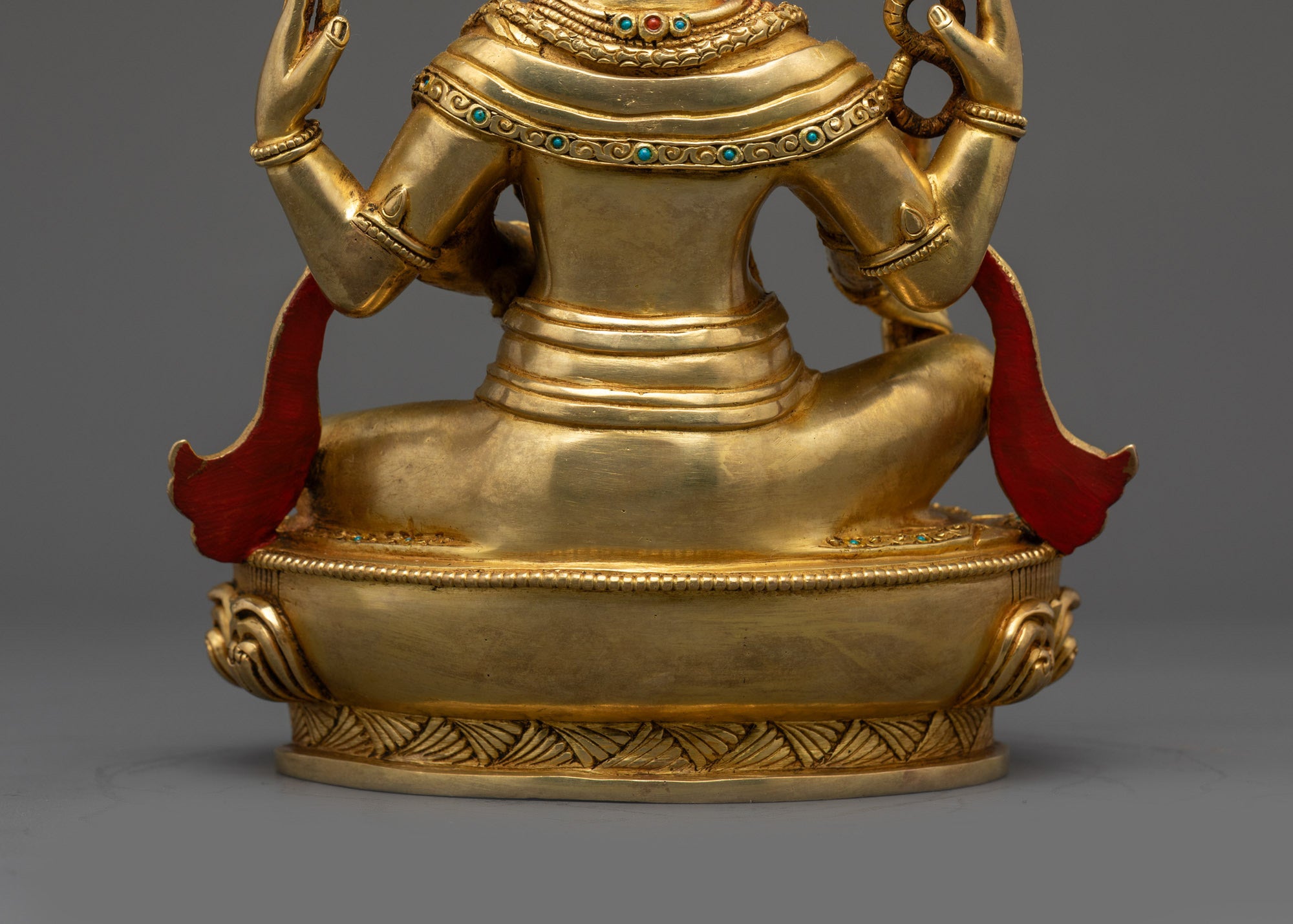 Four-armed Ganesha Statue | Spiritual Idol Crafted for Sacred Spaces