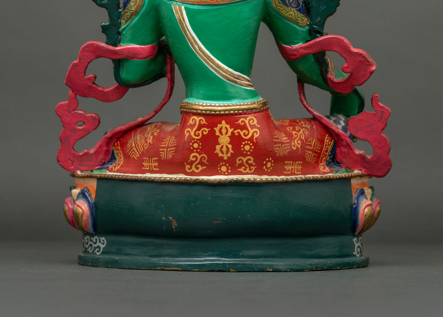 Green Tara Statue | Hand-Painted Tibetan Buddhist Figurine