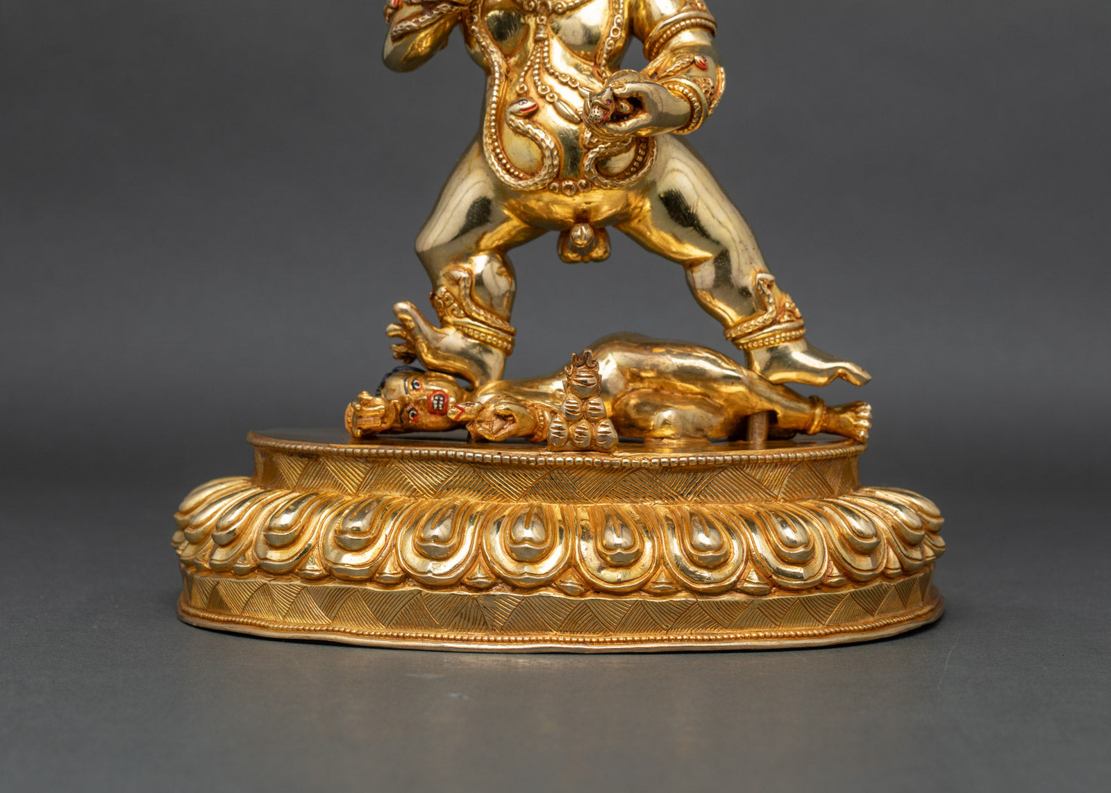 Authentic Black Dzambhala Statue for Blessing & Good Fortune