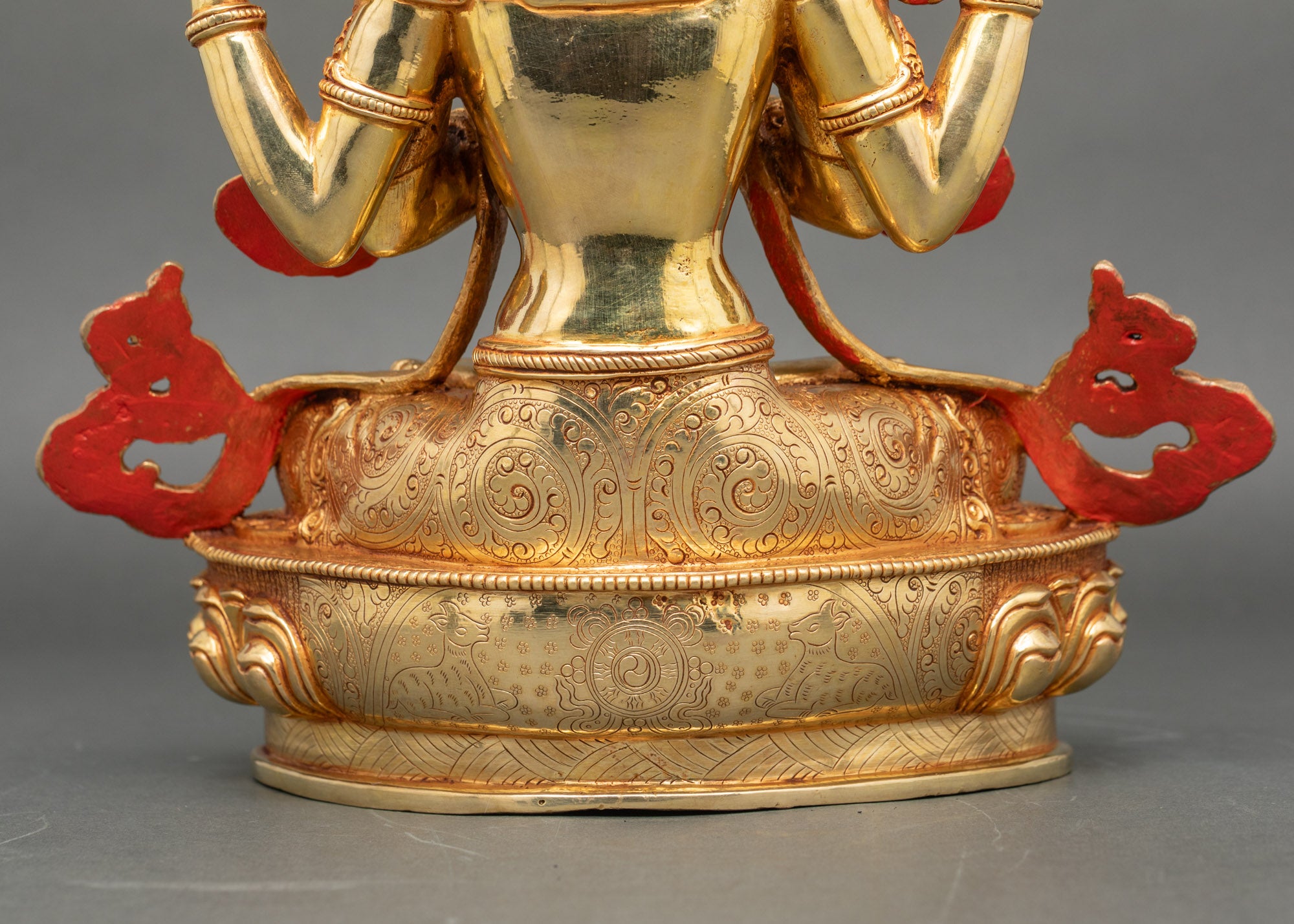 Four-Arm Chenrezig Statue | Handmade in Nepal Avalokiteshvara Sculpture