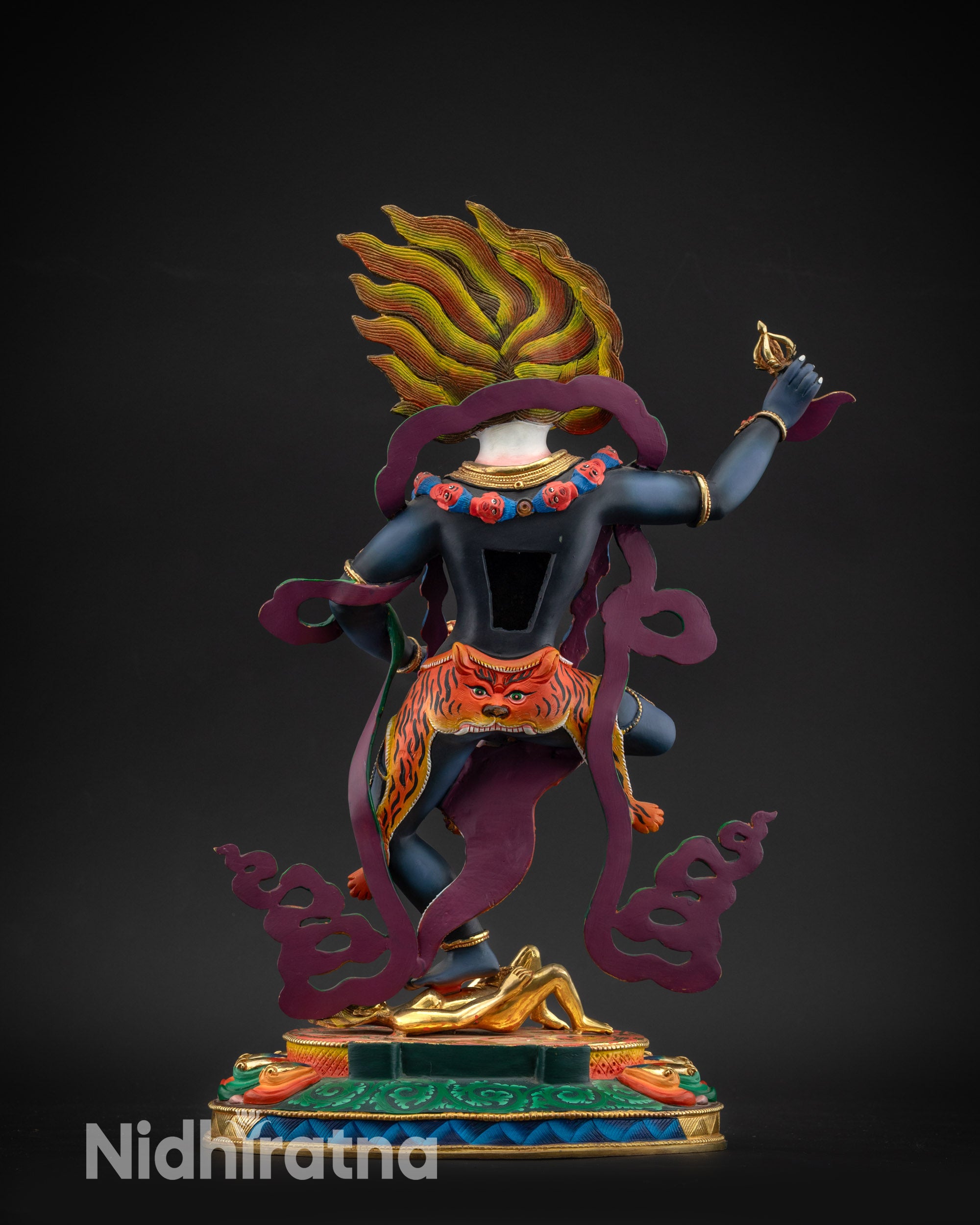 Lion-Headed Protector Simha Mukha Statue | Nepalese Masterpiece Sculpture