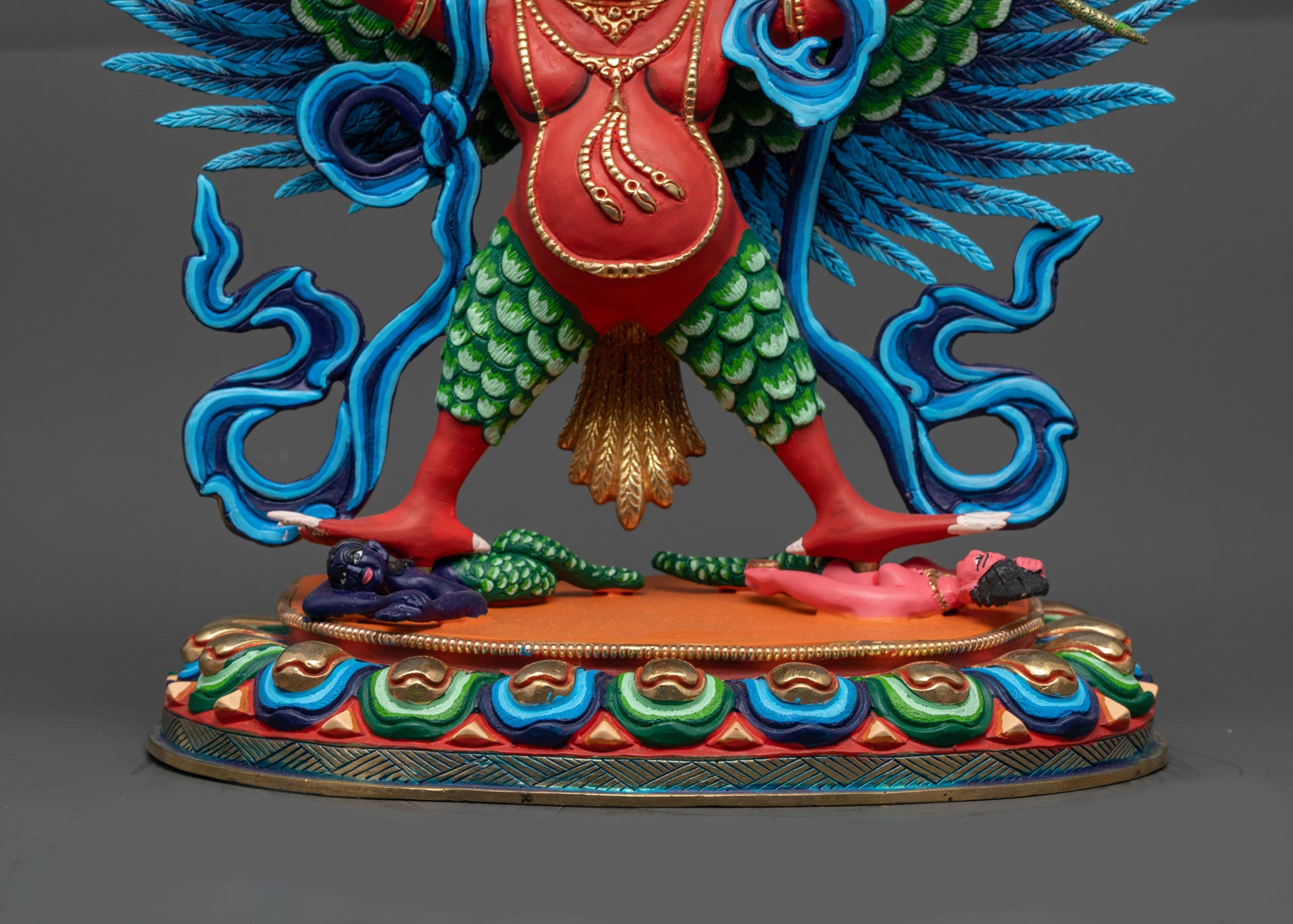Divine Garuda Sculpture | Sacred Bird Deity Handmade Himalayan Artwork
