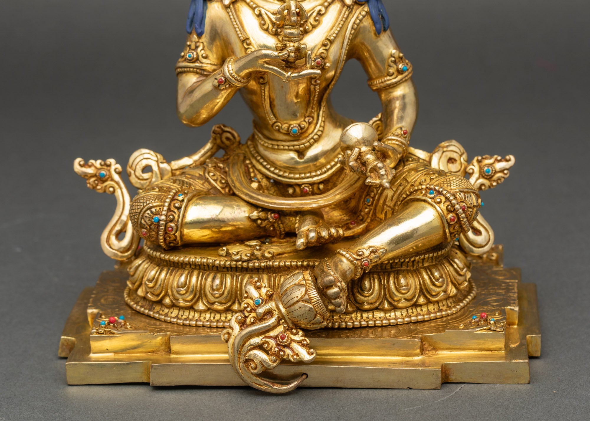 Dorje Sempa Sculpture | 24K Gold Fire-Gilded Nepalese Artwork