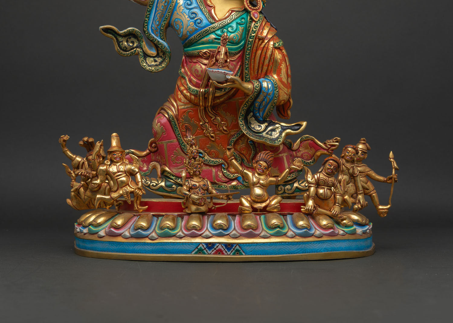 Standing Guru Rinpoche Statue | Buddhist Zen Decor from Nepal