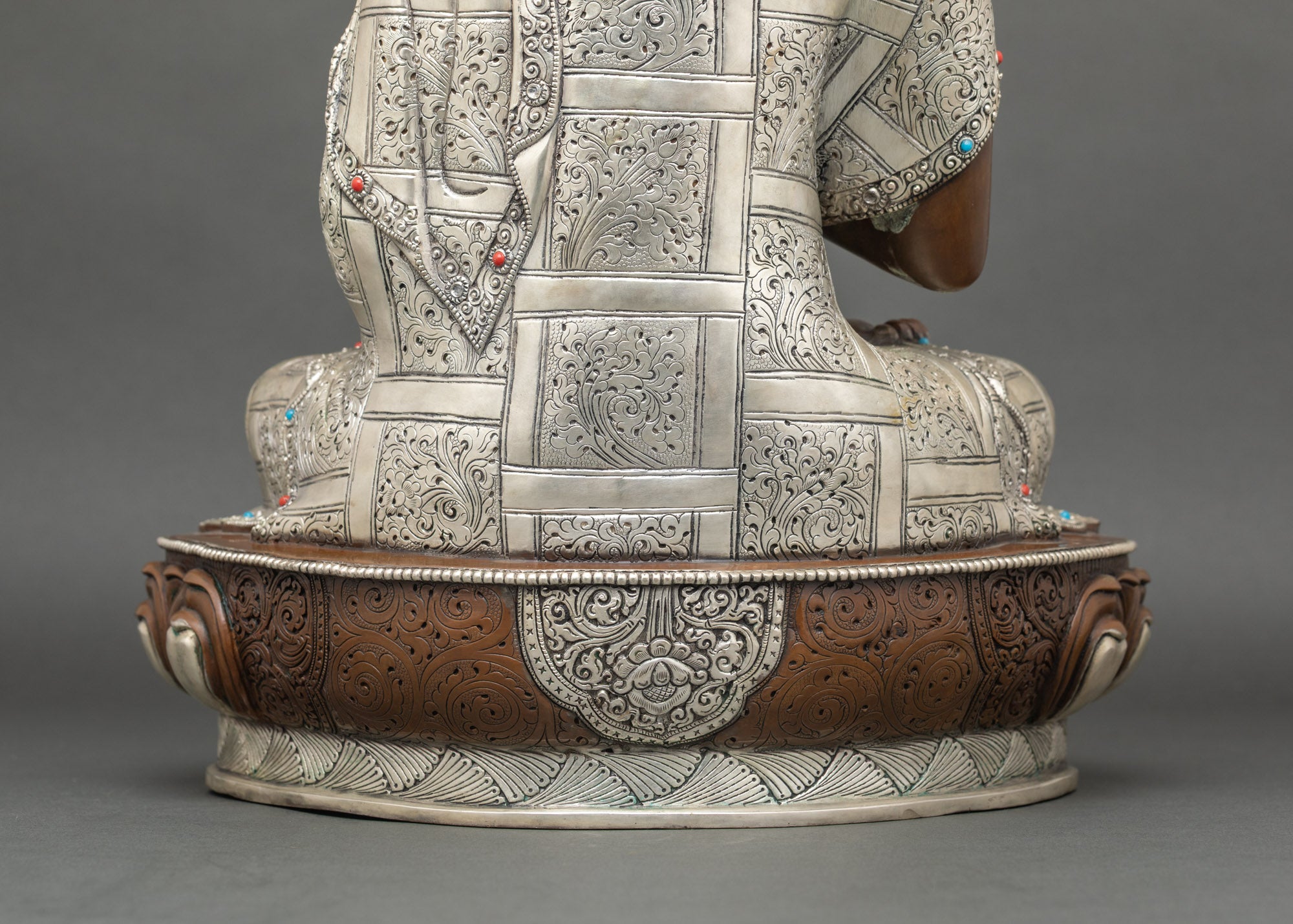 Oxidized Vairocana Buddha Copper Statue | Cosmic Buddha Figurine