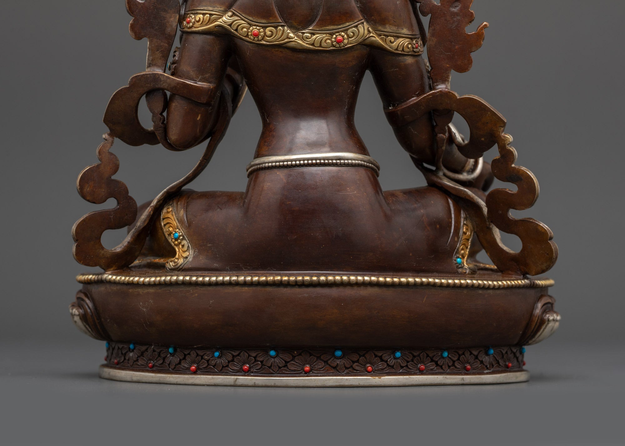 Oxidized Green Tara Sculpture | Authentic Buddhist Goddess Idol