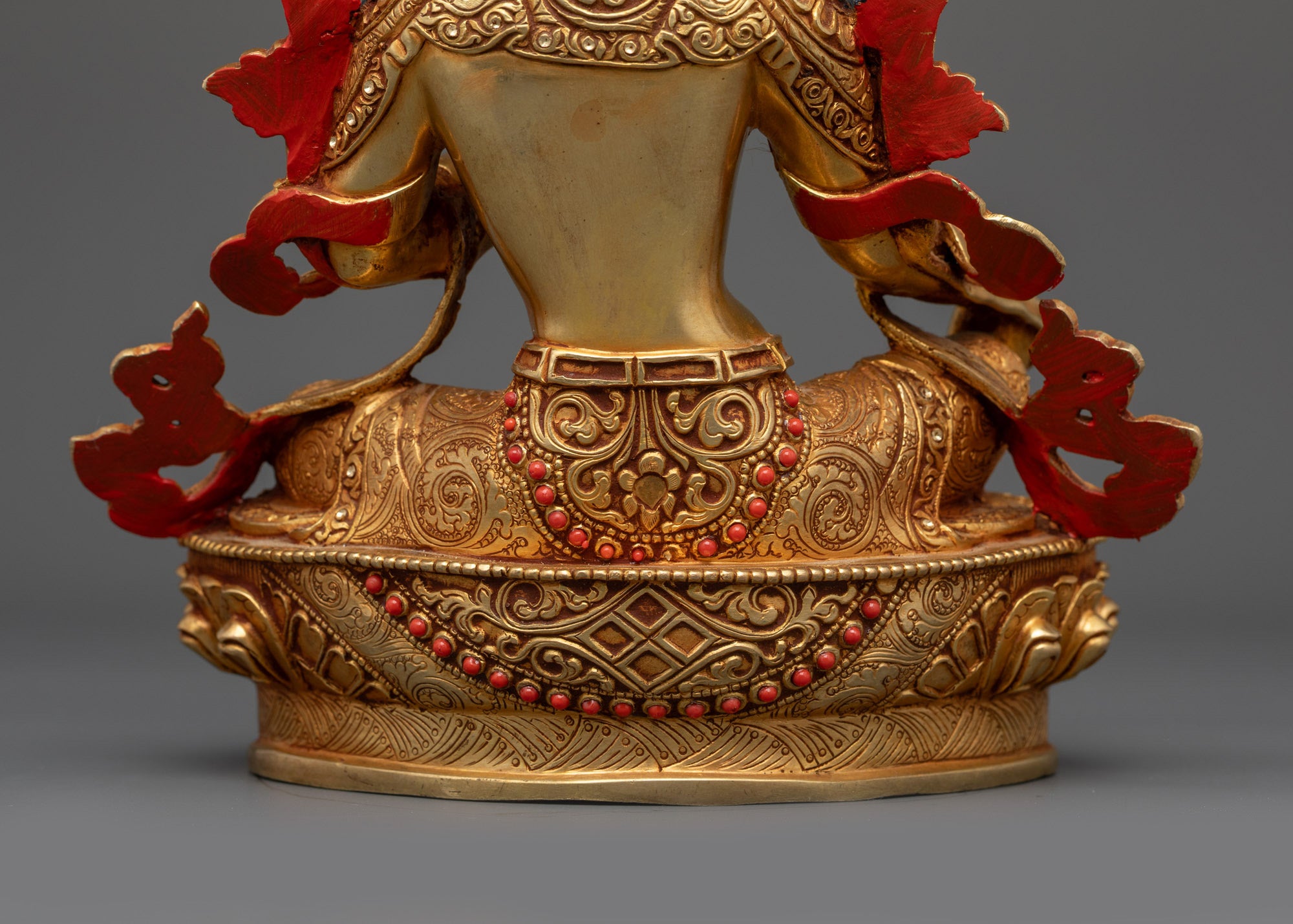 Nepalese Green Tara Sculpture | Buddhist Goddess of Altar & Meditation