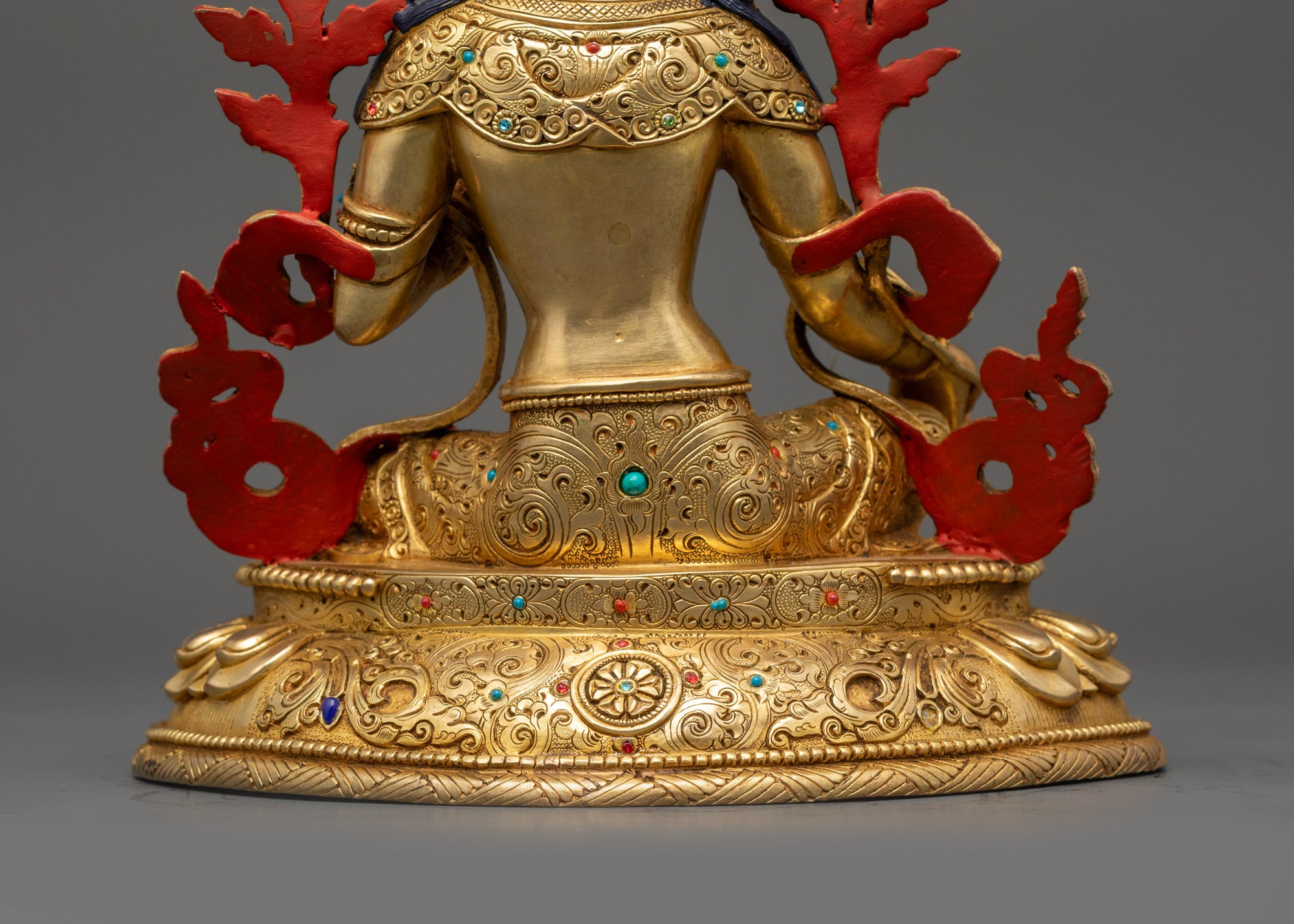 Compassionate Green Tara Statue | Buddhist Sculpture for Altar Decor