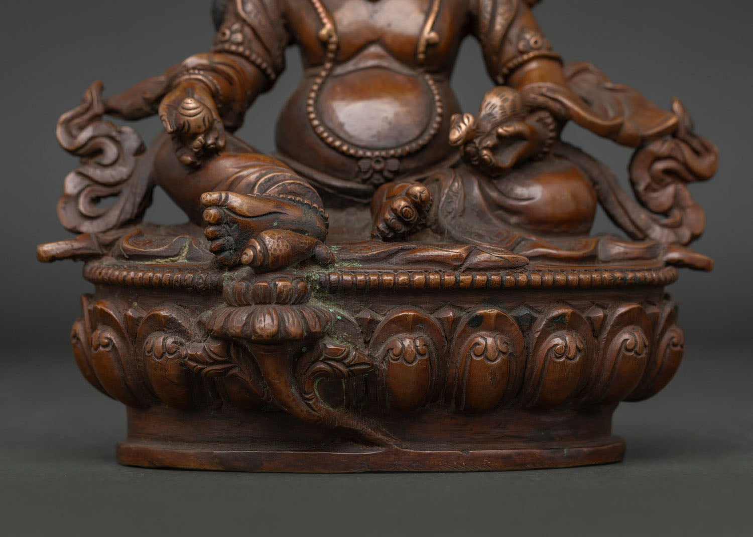 Oxidized Dzambhala Statue | Divine Protector of Wealth and Success