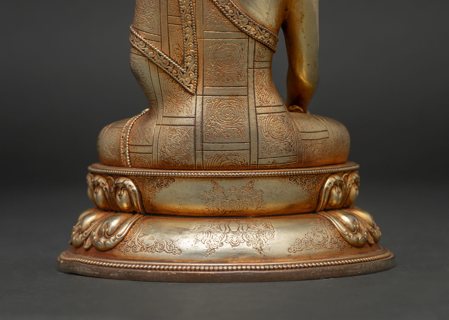 Shakyamuni Buddha Statue | Gold Gilded Nepalese Buddhist Art