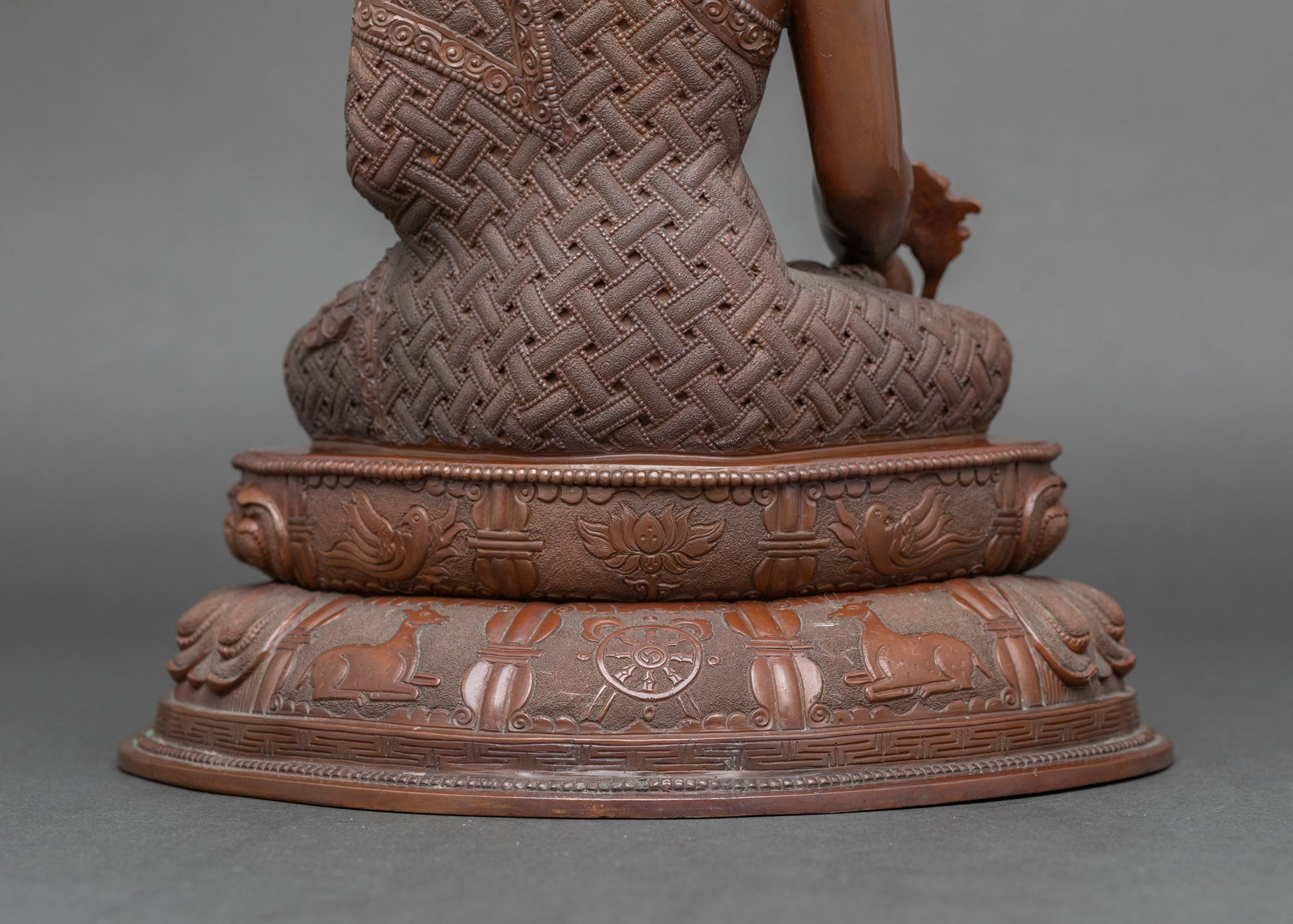 Healing Buddha Statue | Nepalese Copper Sculpture for Devotion
