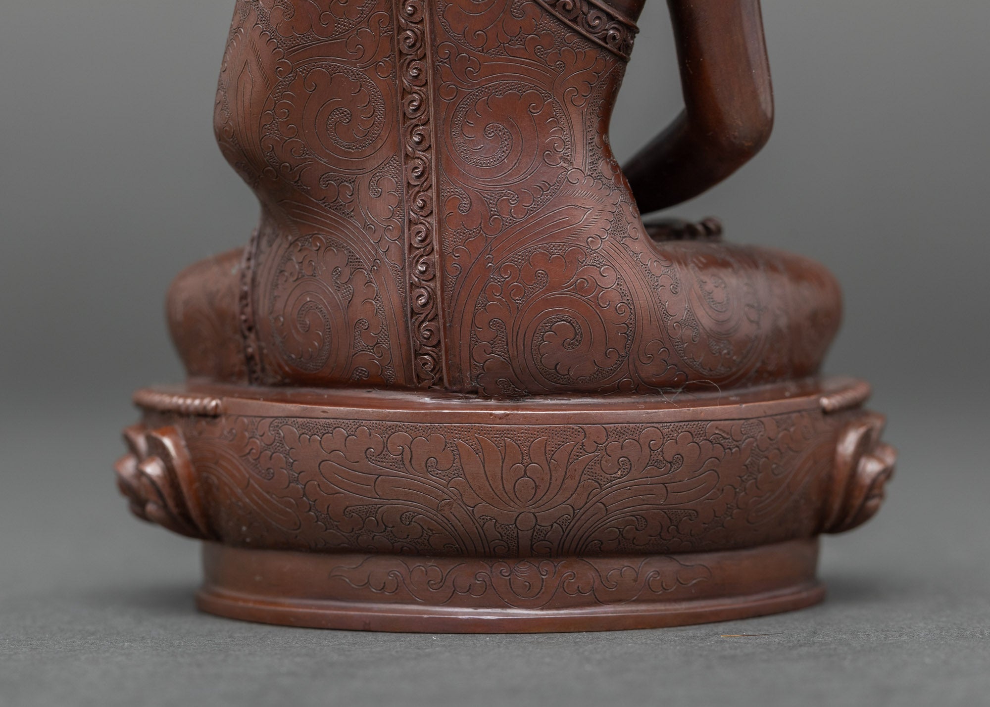 Full Oxidized Three Buddha Statue Set for Sacred Spiritual Decor