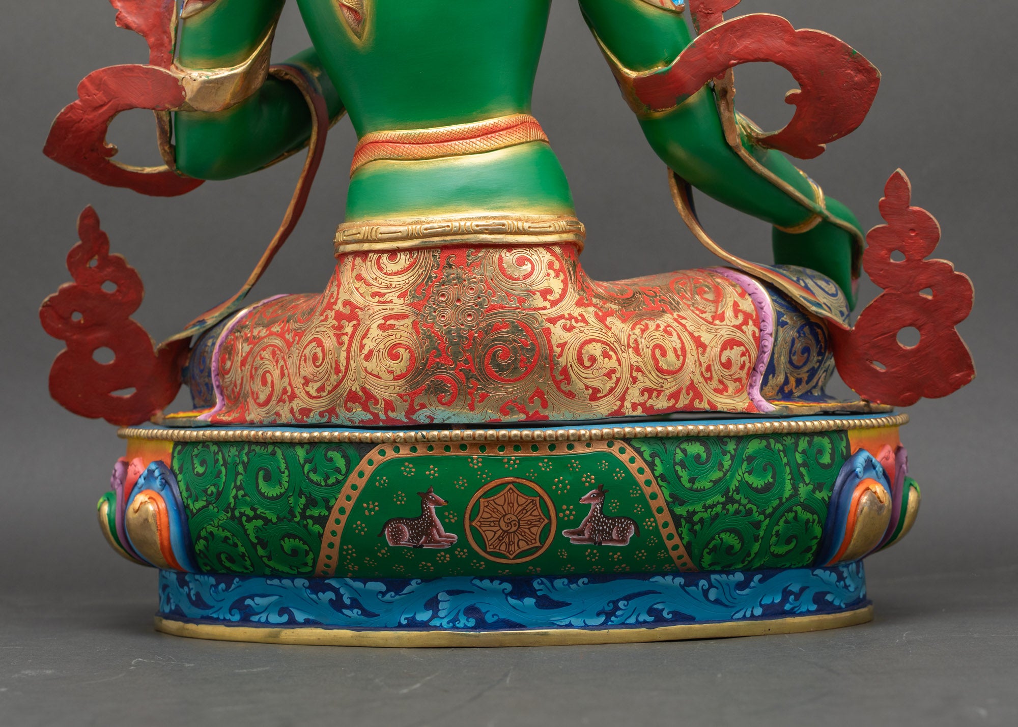 Compassionate Jetsun Dolma Statue | Hand-Painted Tibetan Artwork