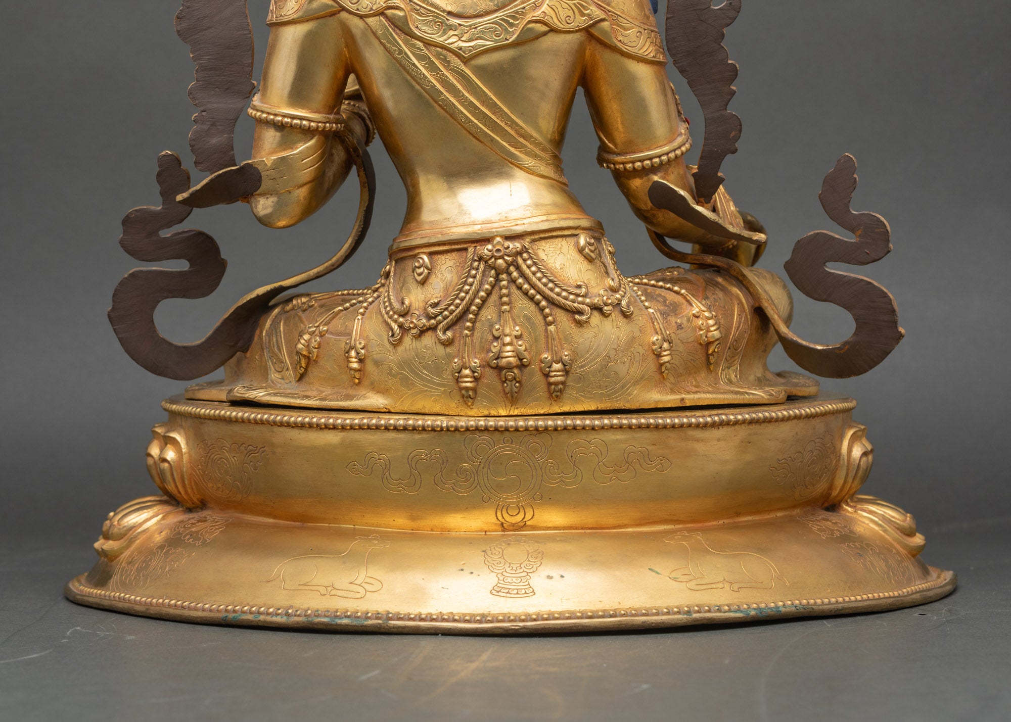 Green Tara Bodhisattva Statue | Traditional Himalayan Copper Sculpture