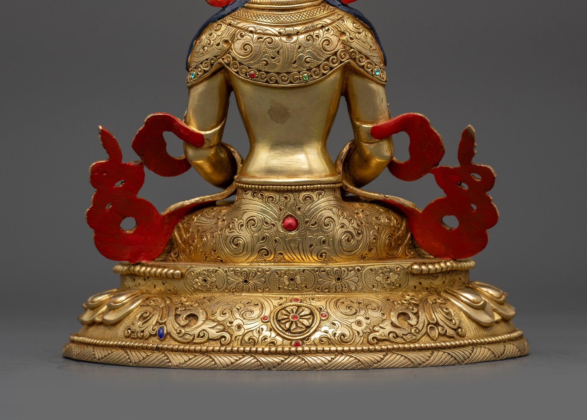 Longevity Deity Amitayus Sculpture | Authentic Tibetan Buddhist Artwork