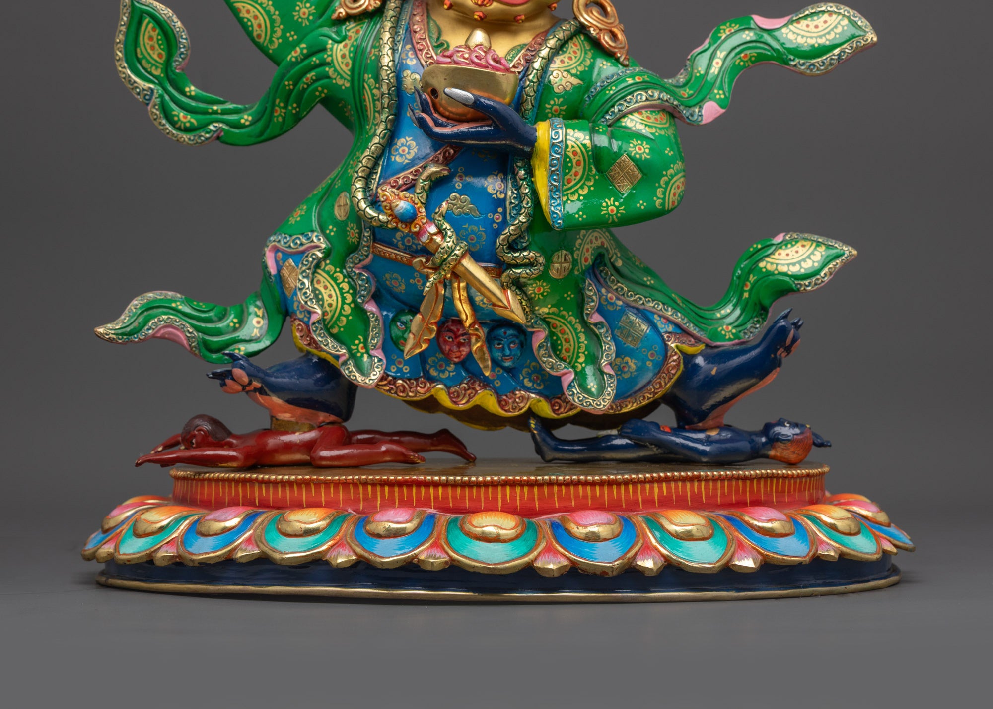 Mahakala Bernagchen Statue | Lost Wax Crafted Wrathful Deity Nepal